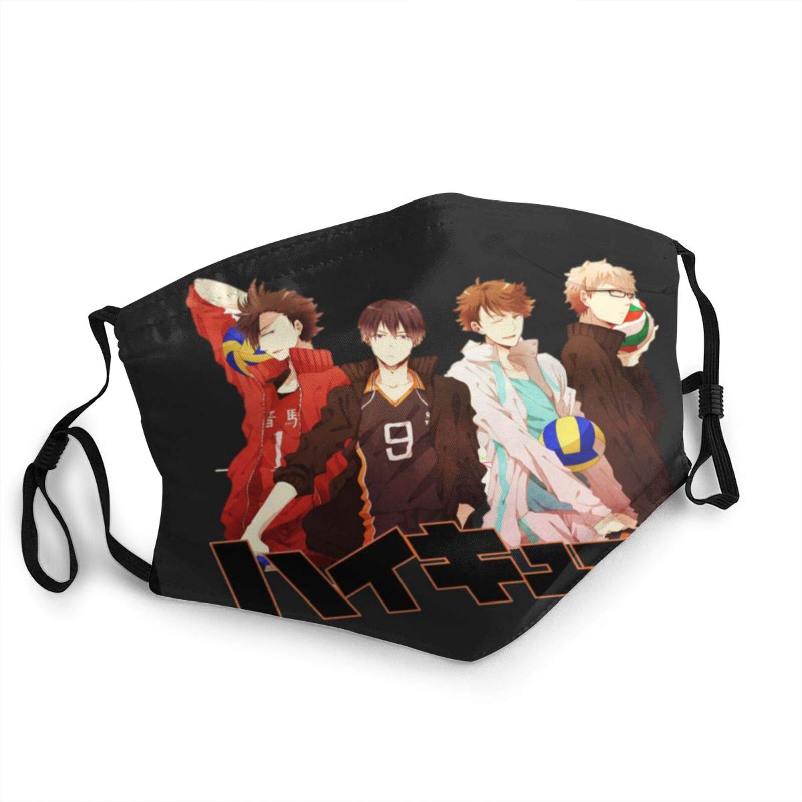 Haikyuu-Anime Haikyuu-Anime Face Mask Reusable Adjustable Headband Balaclava Anti-Dust Masks