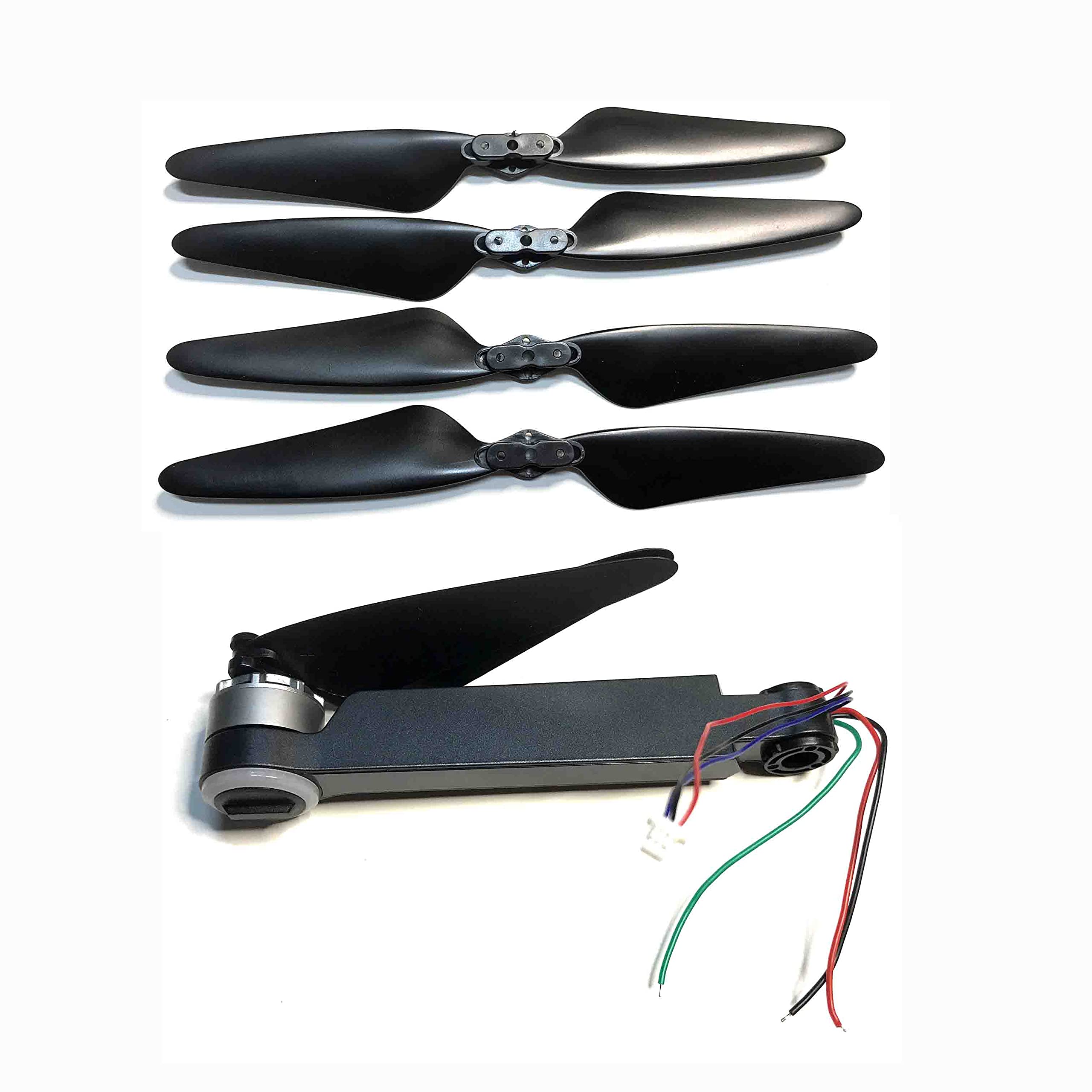 LILYY Accessori per droni Ricambi Braccio Motori Elica Lama Protezione Atterraggio Skid Gamba for SJR/C F11 SJRC F11 F11Pro RC Drone Quadcopter Accessori Facile da installare(1pcs Front B Arm Set)