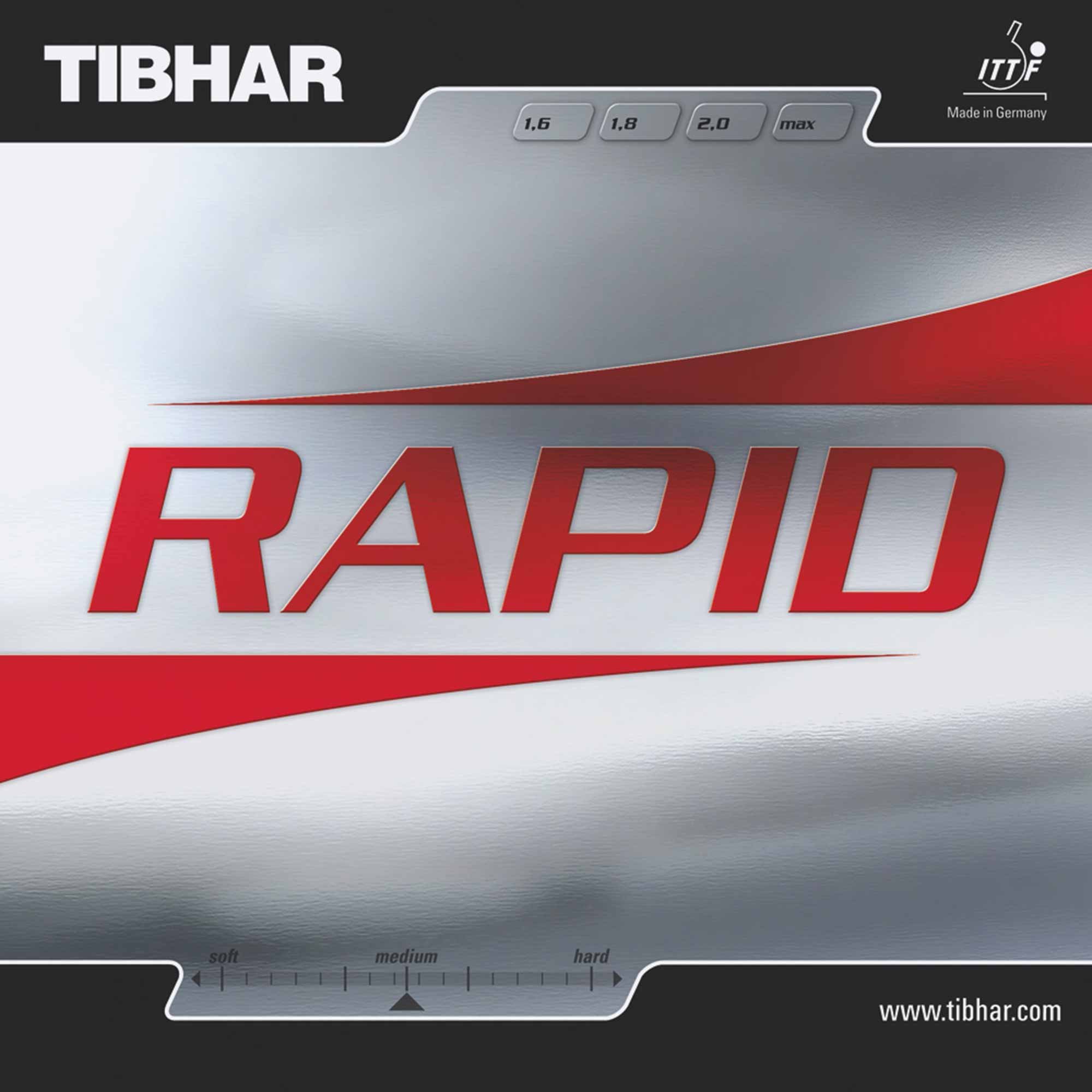 Tibhar Rivestimento Rapid, nero, 2,0 mm