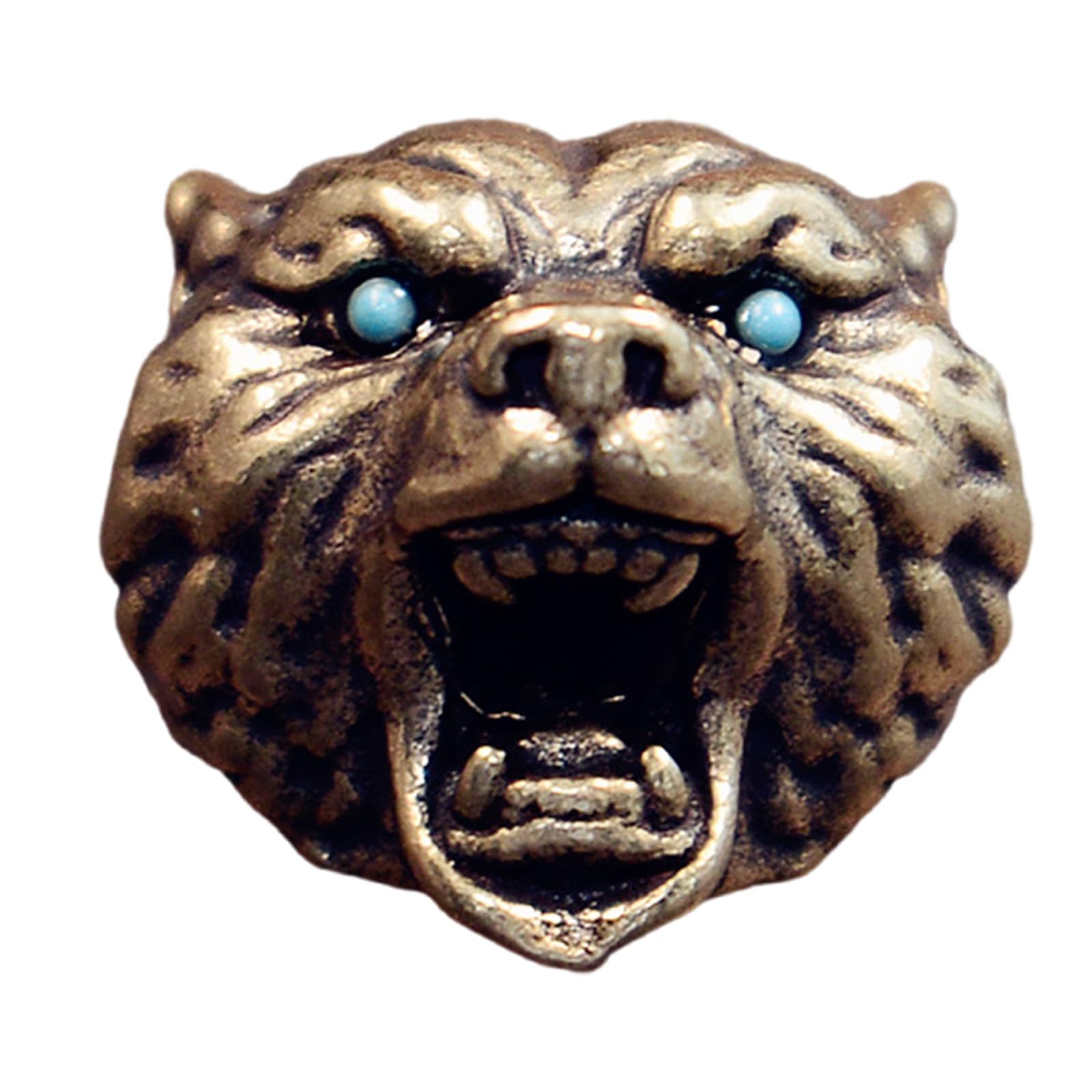 MICFENY Unique Leopards Head Metal Beads Pendant for Paracord and Enthusiasts Jewelry Making Paracord Bead