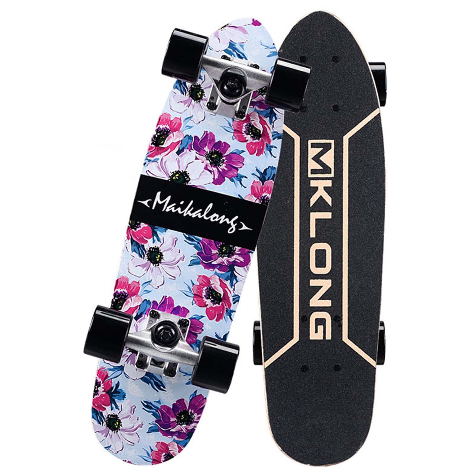 Standard Skateboard 7 Layers Maple Wooden 31Complete Skateboards for Adults Beginners Teenager Kids Boys Girls Support 280lbs