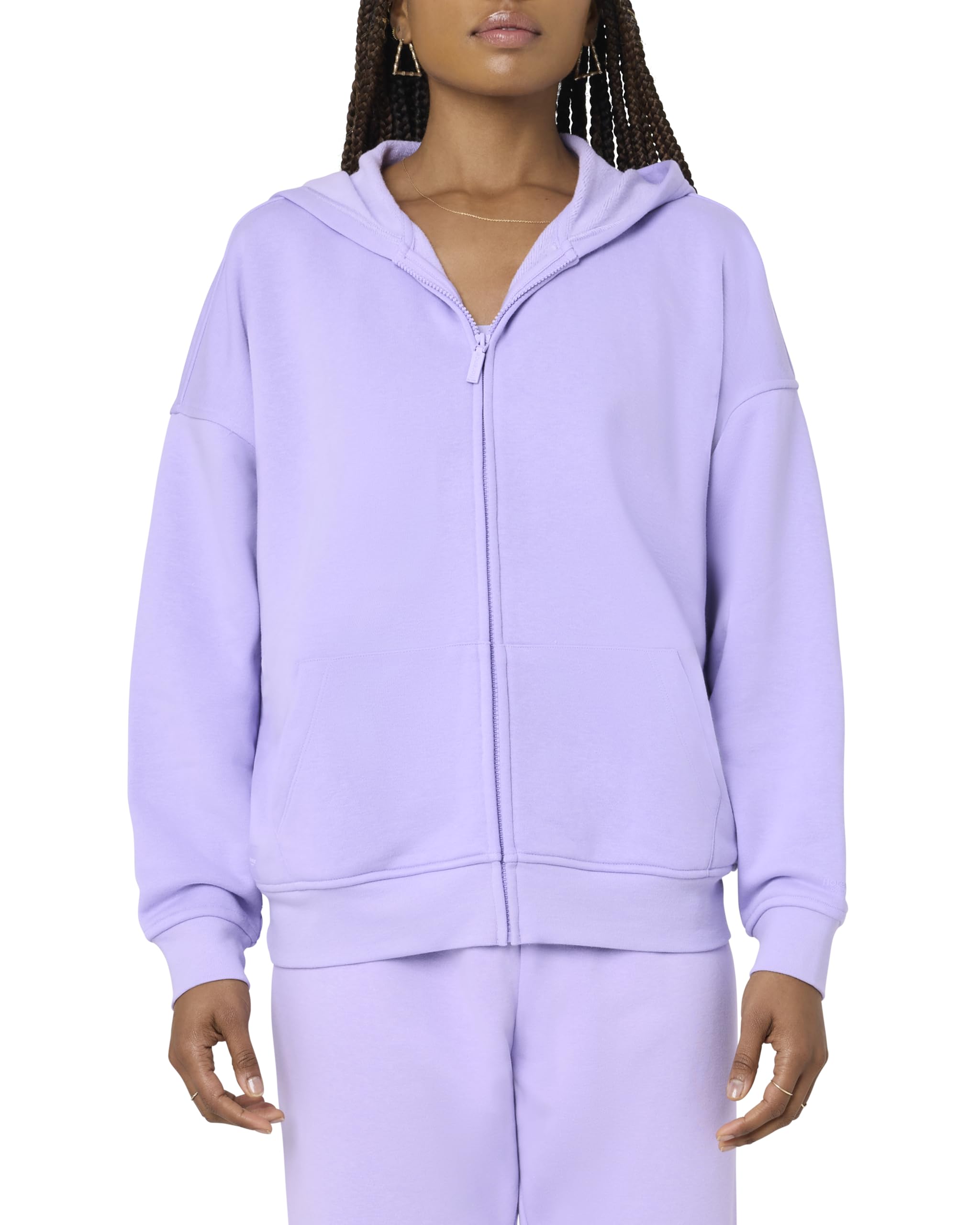 florence by mills Women's Cozy Crush Oversized Zip Hoodie