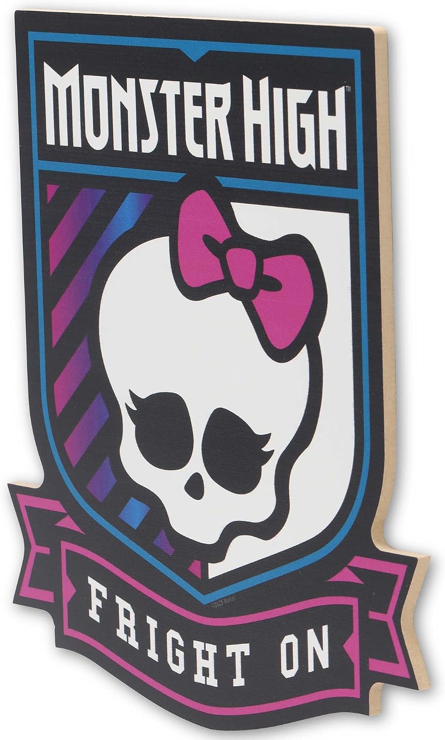 Open Road Brands Monster High Fright On Wood Wall Decor - Cute Monster High Wall Art for Bedroom or Movie Room