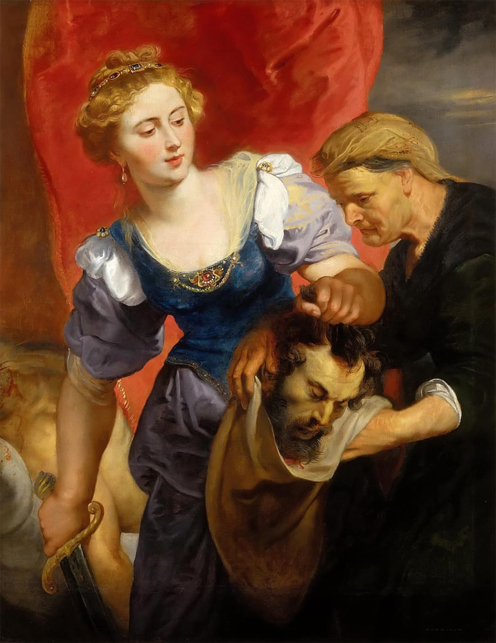 Tableau Judith de Rubens image sur toile décoration murale 60x90cm