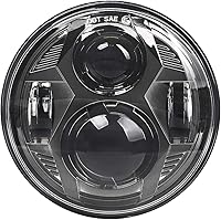 Vista 7 de 5-3/4 5.75 - Faro LED para motocicleta compatible con Harley Dyna Street Bob Iron 883 Sportster Super Wide Glide Low Rider Night Rod Softail Custom