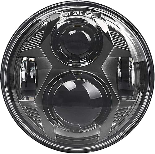 Miniatura 7 de 5-3/4 5.75 - Faro LED para motocicleta compatible con Harley Dyna Street Bob Iron 883 Sportster Super Wide Glide Low Rider Night Rod Softail Custom