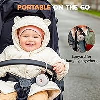 Vista 5 de Máquina de Sonido a Batería Mini Máquina de Ruido Blanco Portátil para Bebés Silbidos de Sueño Marrón Máquina de Ruido de 30 Sonidos Relajantes