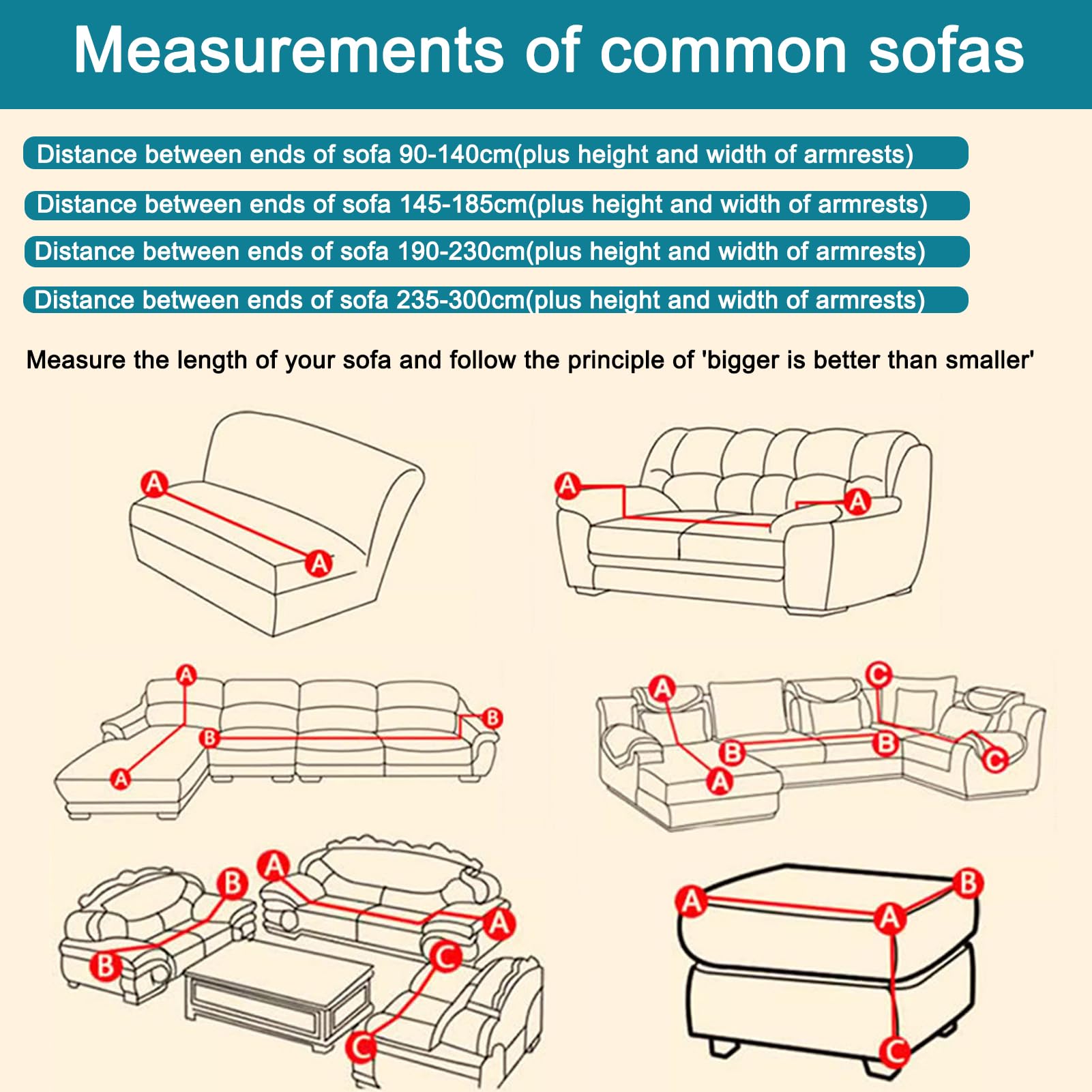 Halbrund Gebogener Sofabezug,Elastischer Sofaüberzug Ecksofa,Waschbarer