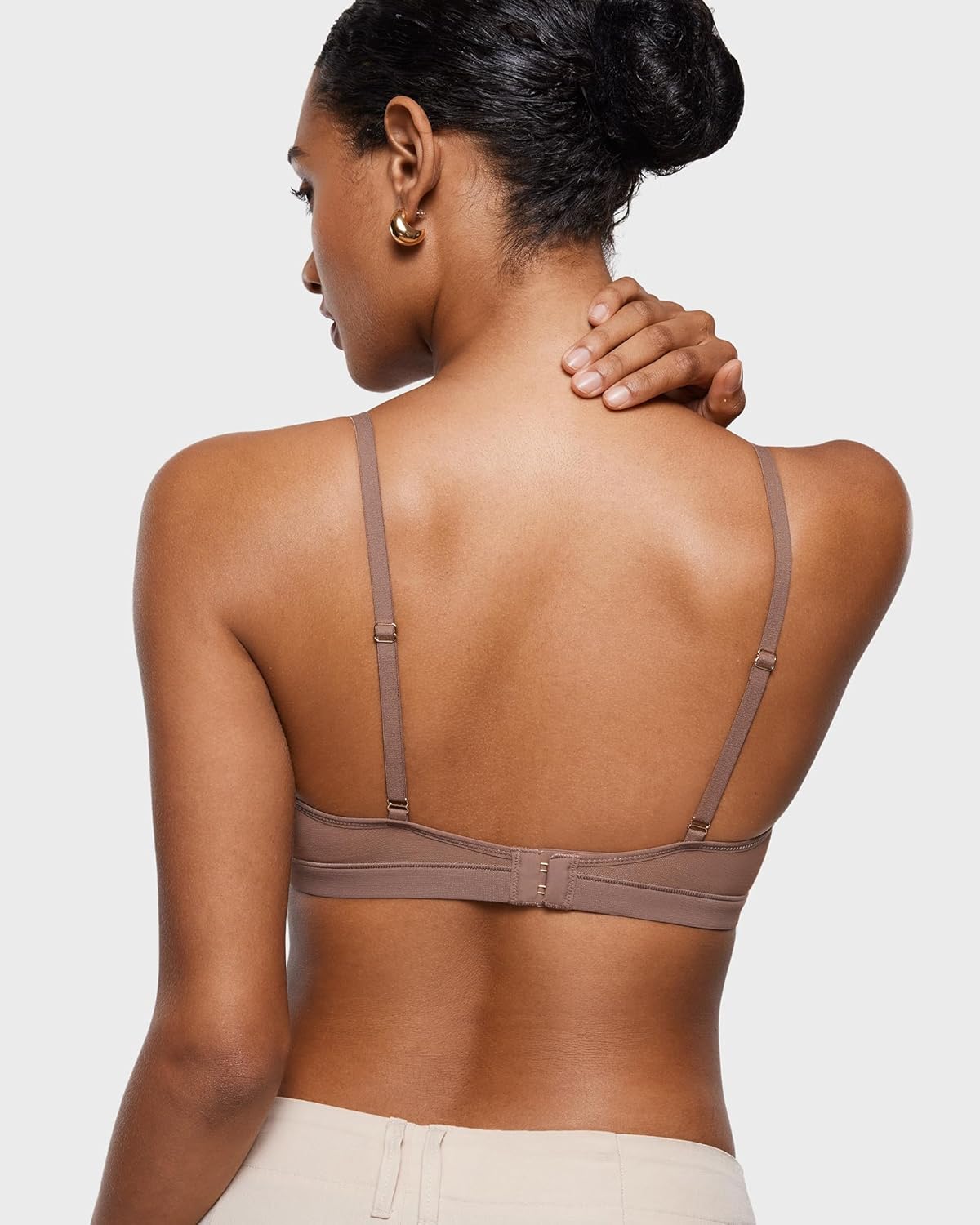 INLYRIC Women's Cosnufy Sheer Triangle Bralettes - Unlined Mesh Sexy Comfortable No Padding Bras No Underwire - Image 5