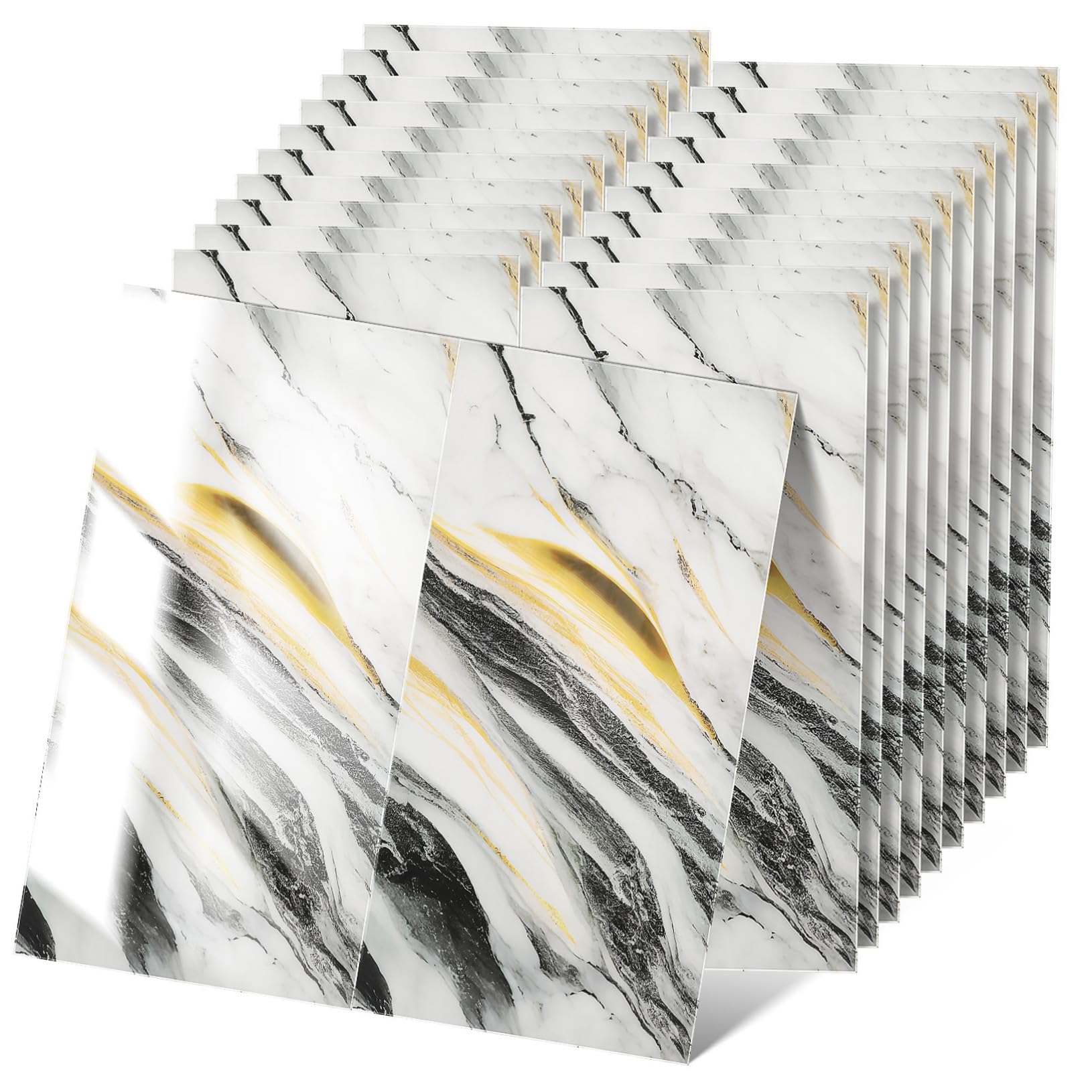 Autocollants Muraux Backsplash Cuisine Panneaux PVC Auto Adhésifs