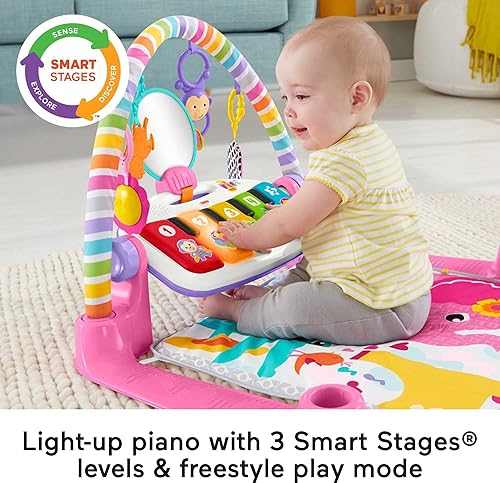 Miniatura 4 de Fisher-Price Deluxe Kick 'n Play Juguete de piano para niños, na