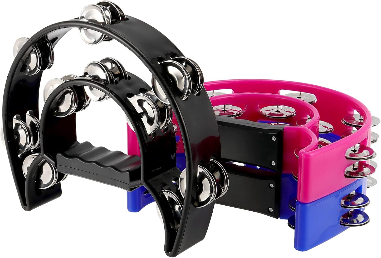 Buy KOHAND 6 Packs Half Moon Tambourine, Double Row Tambourine