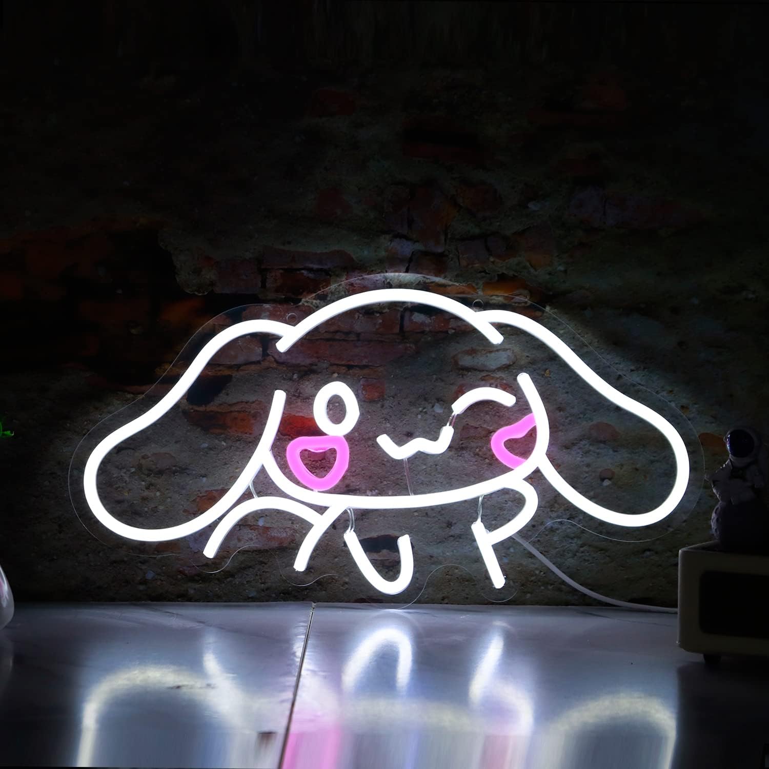 Cinnamoroll Neon Sign USB Powered for Room Decor, Japanese Cartoon Character Dog Dimmable Neon Light Sign for Kids Bedroom Wall Art Birthday Gift 17.5 * 9.5 Inches - Image 3