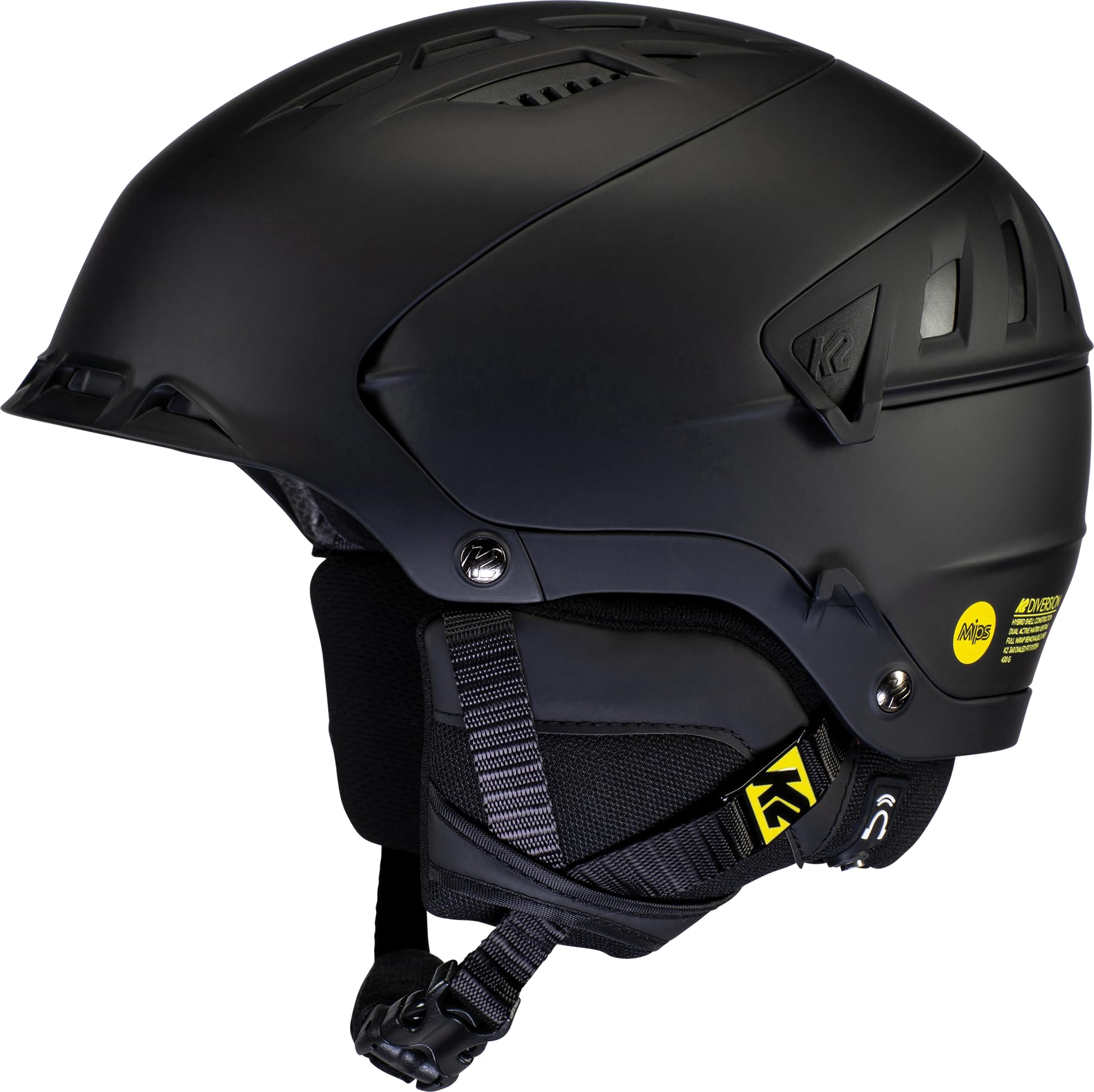 Amazon.com: K2 Diversion MIPS Men's Snow Helmet, Black, Small