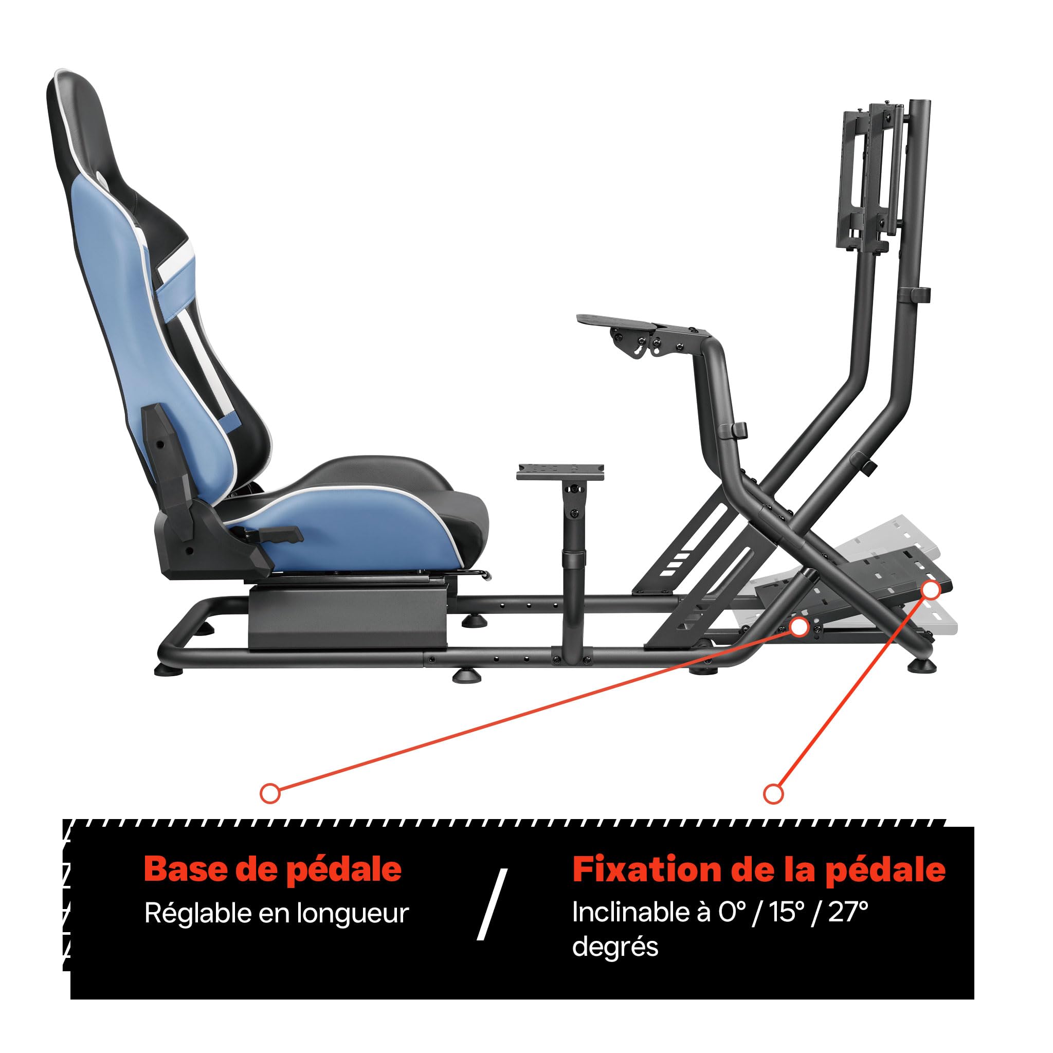 VDD Simulateur chaise de course - entièrement réglable