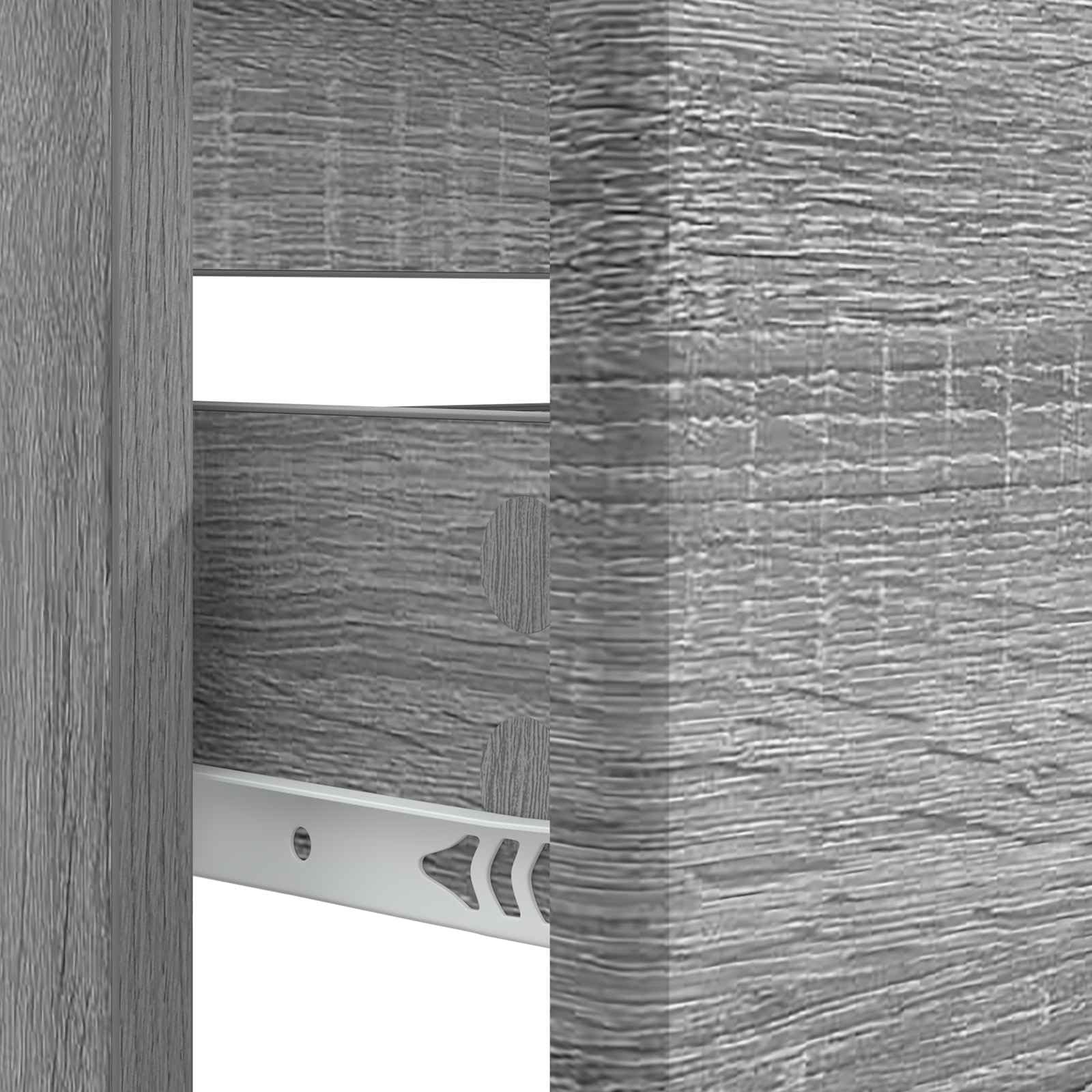 Szafka pod umywalkę BREDA Sonoma szara 82 x 41 x 59 cm materiał