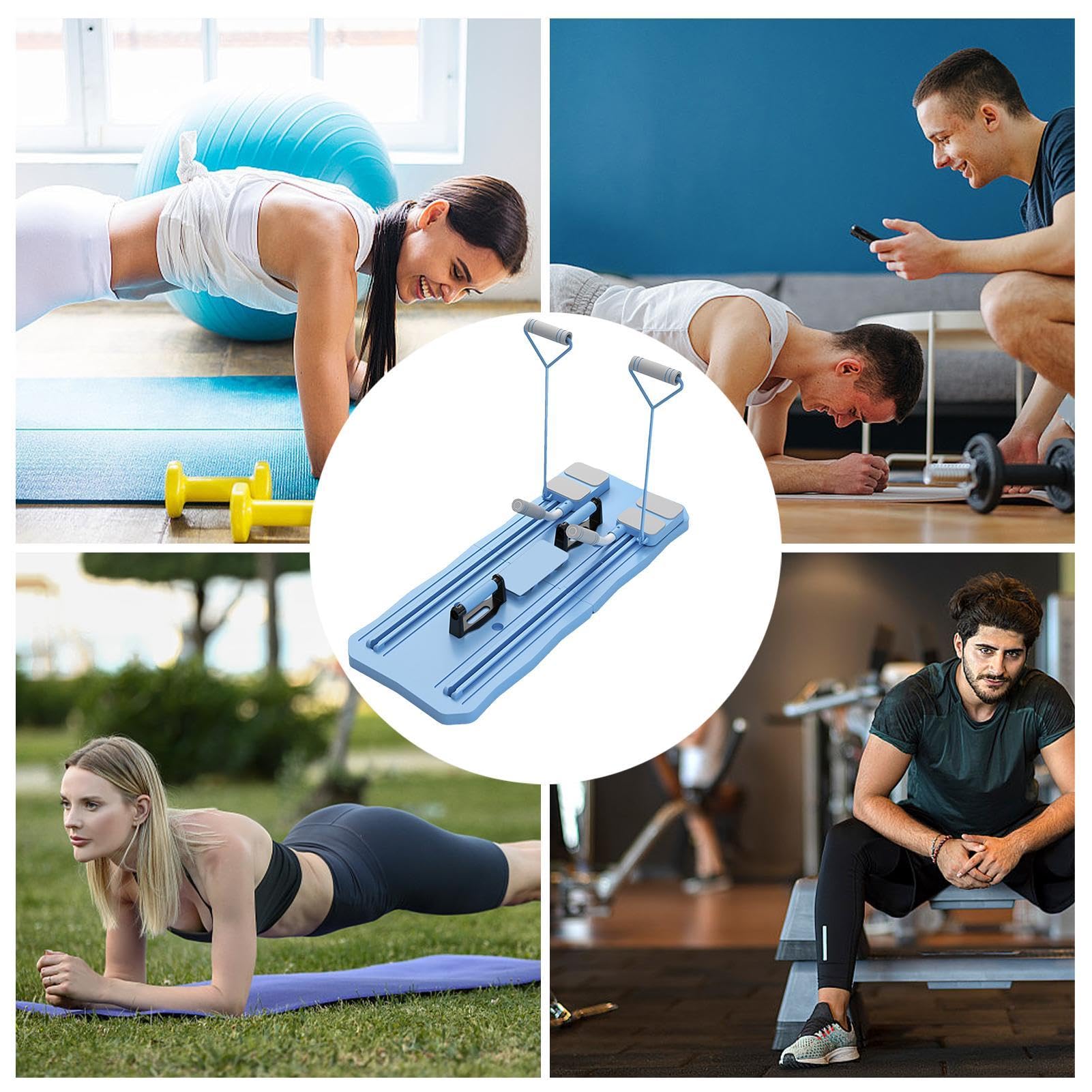 Kit di riformatore portatile per palestra domestica per principianti e appassionati di fitness, attrezzatura per esercizi fitness, attrezzatura multifunzionale per allenamento