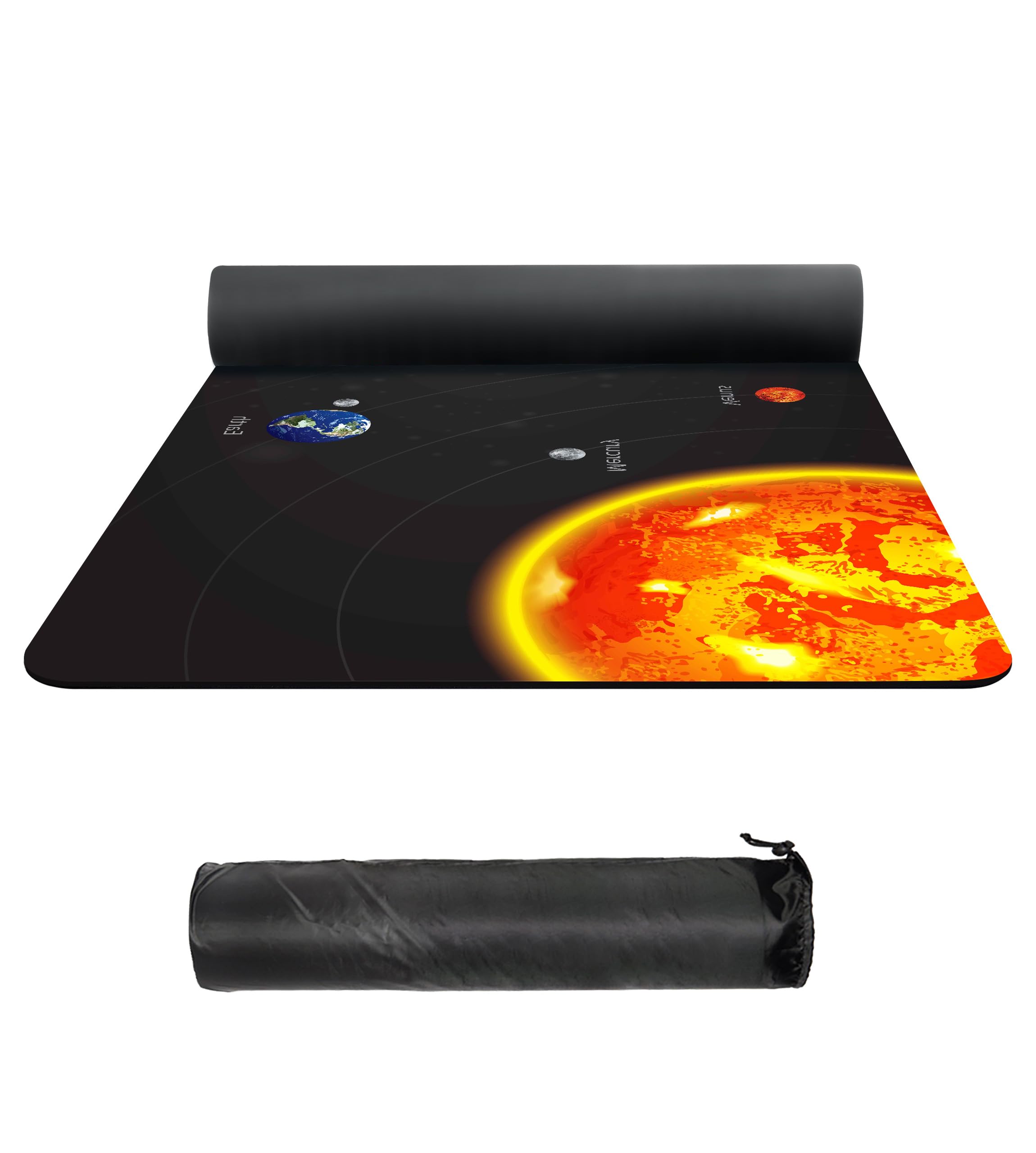 nuveti Suede TPE Yoga Mat Eco Friendly Non Slip Yoga Mats with Carrying Bag,72'x32' Extra Thick 8MM Exercise & Workout Mat for Yoga, Pilates and Fitness