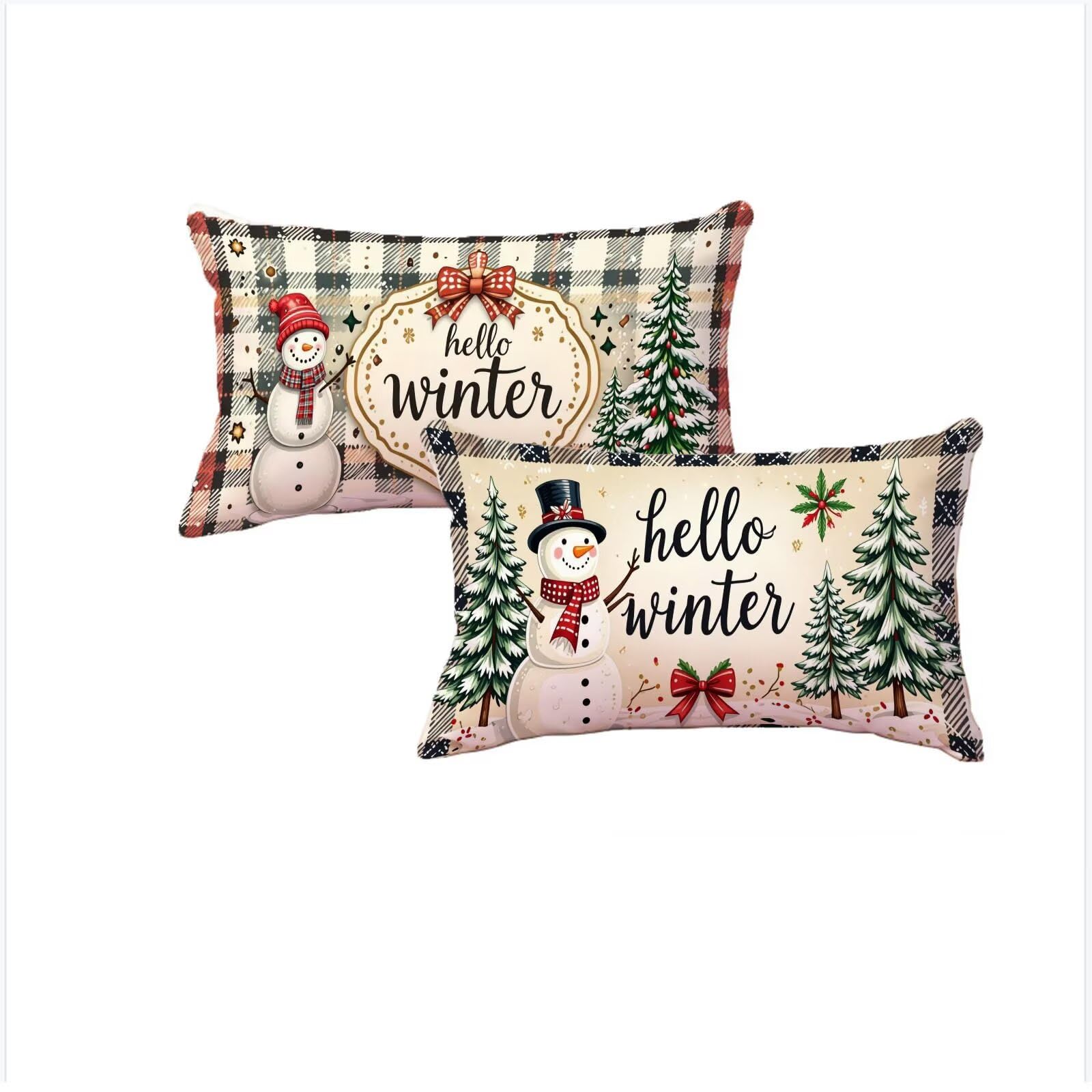 Housse coussin 60x90cm imperméable en lin avec fermeture éclair invisible
