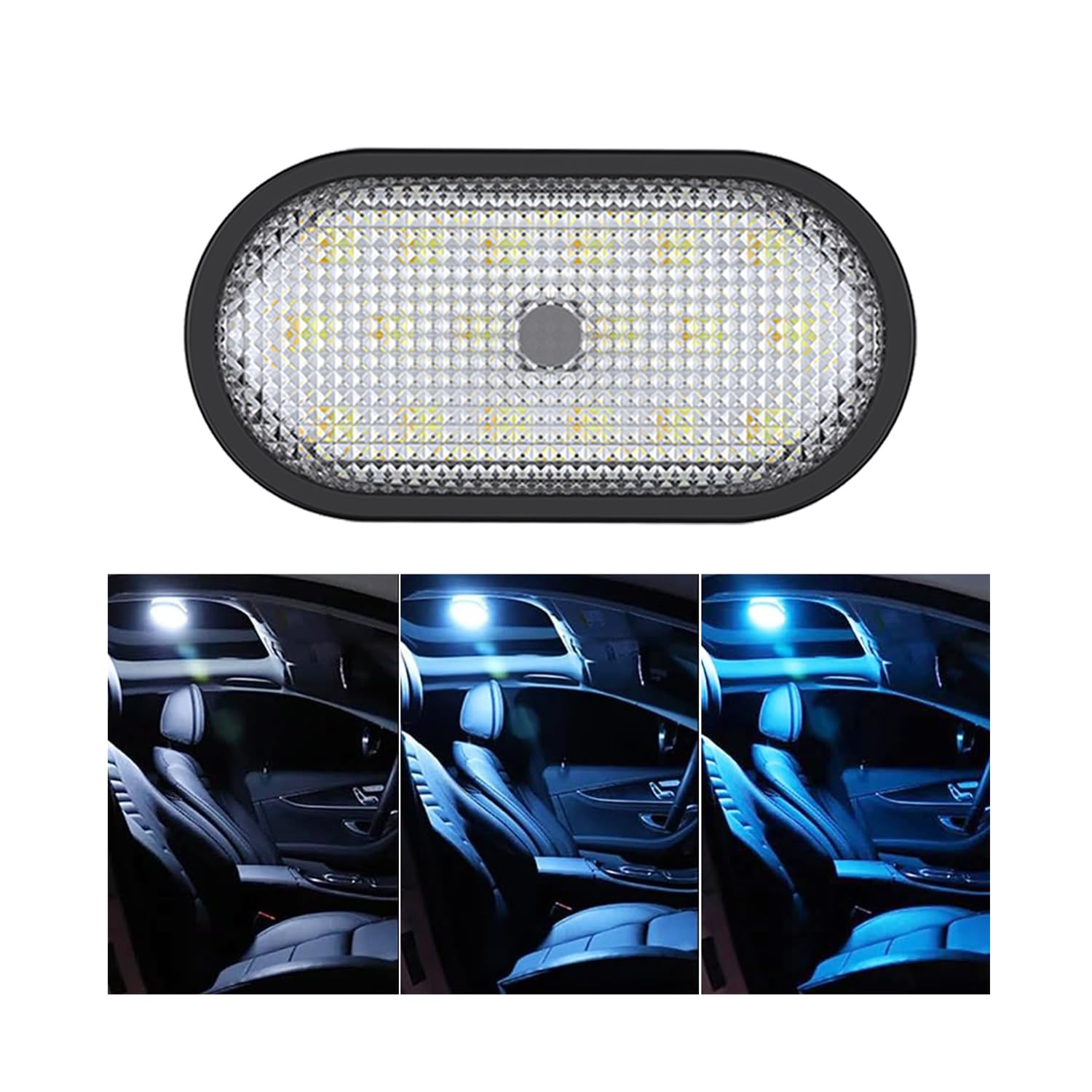 Car LED Lights Interior,6 Colors Ambient Lighting Car Interior,USB Rechargeable Car Interior Reading Light,Portable Magnetic Interior LED Lights for Car