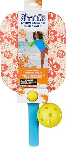 Miniatura 7 de Swimways Hydro Paddle & Pickleball - Juego de paletas y pelotas de pickleball para juegos de piscina, lago y playa, juguetes al aire libre para
