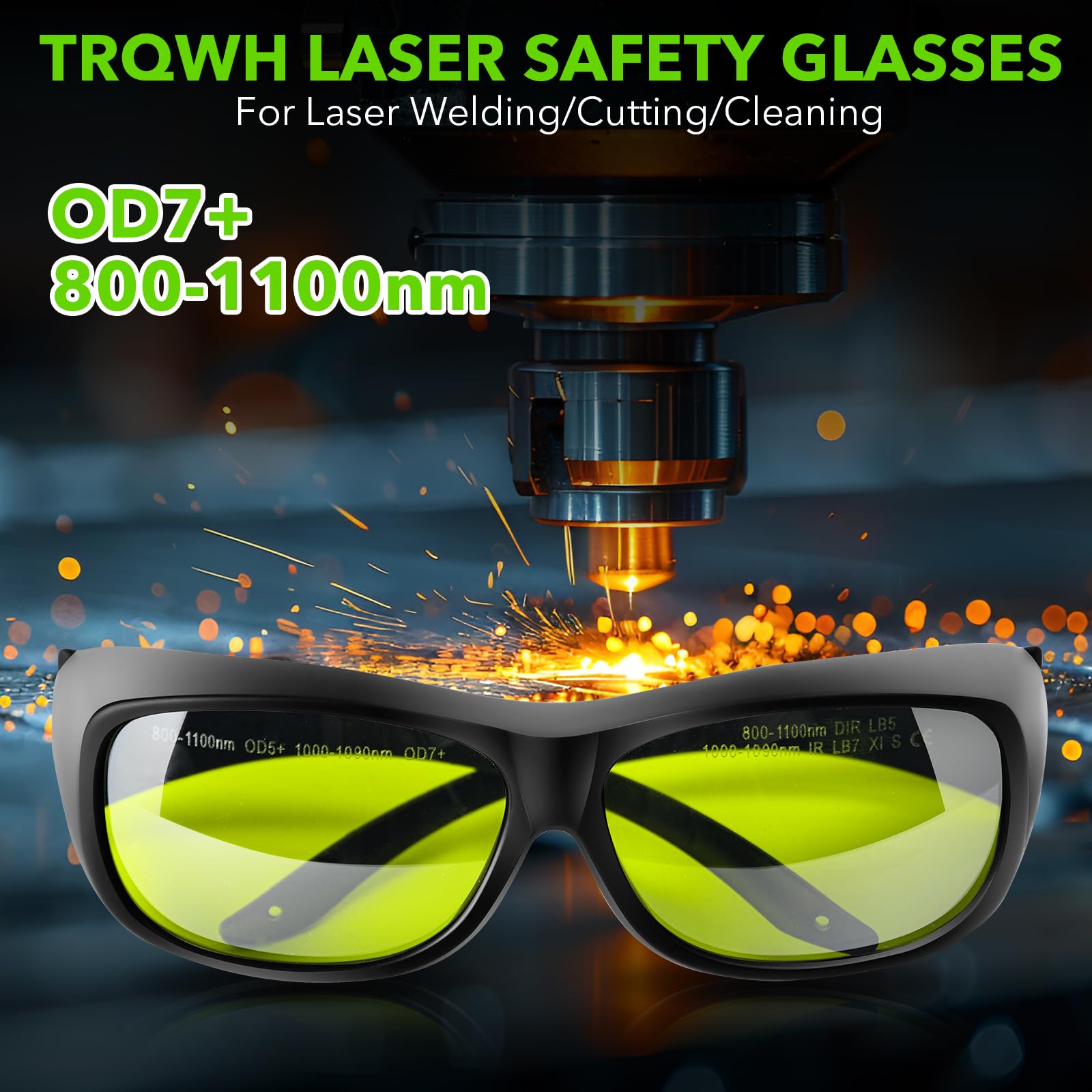 TRQWH Welding Glasses Auto Darkening Safety Goggles Solar True Color Welder Glasses Eyes Protective PC Lens Welder Mask Welding Helmet for TIG MIG ARC Weld Plasma Cut Grinding