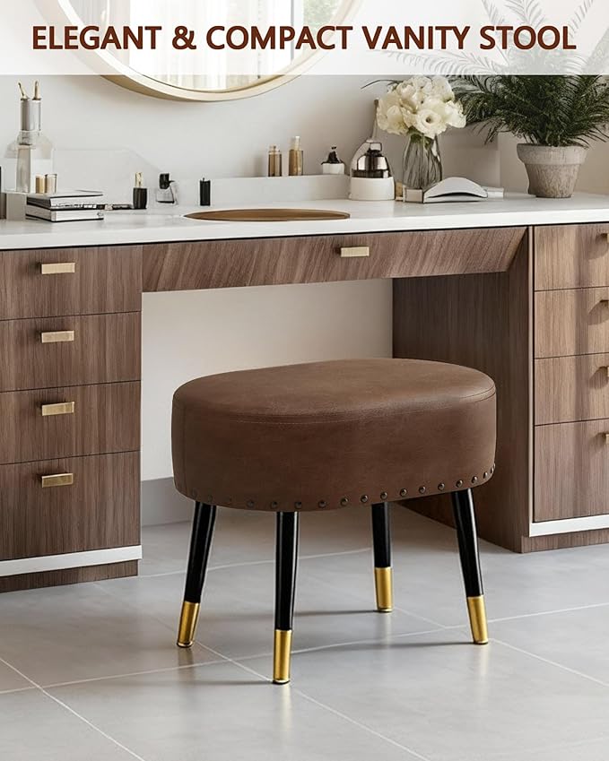 Silla De Oficina Sin Apoyabrazos Marrón miniatura 4