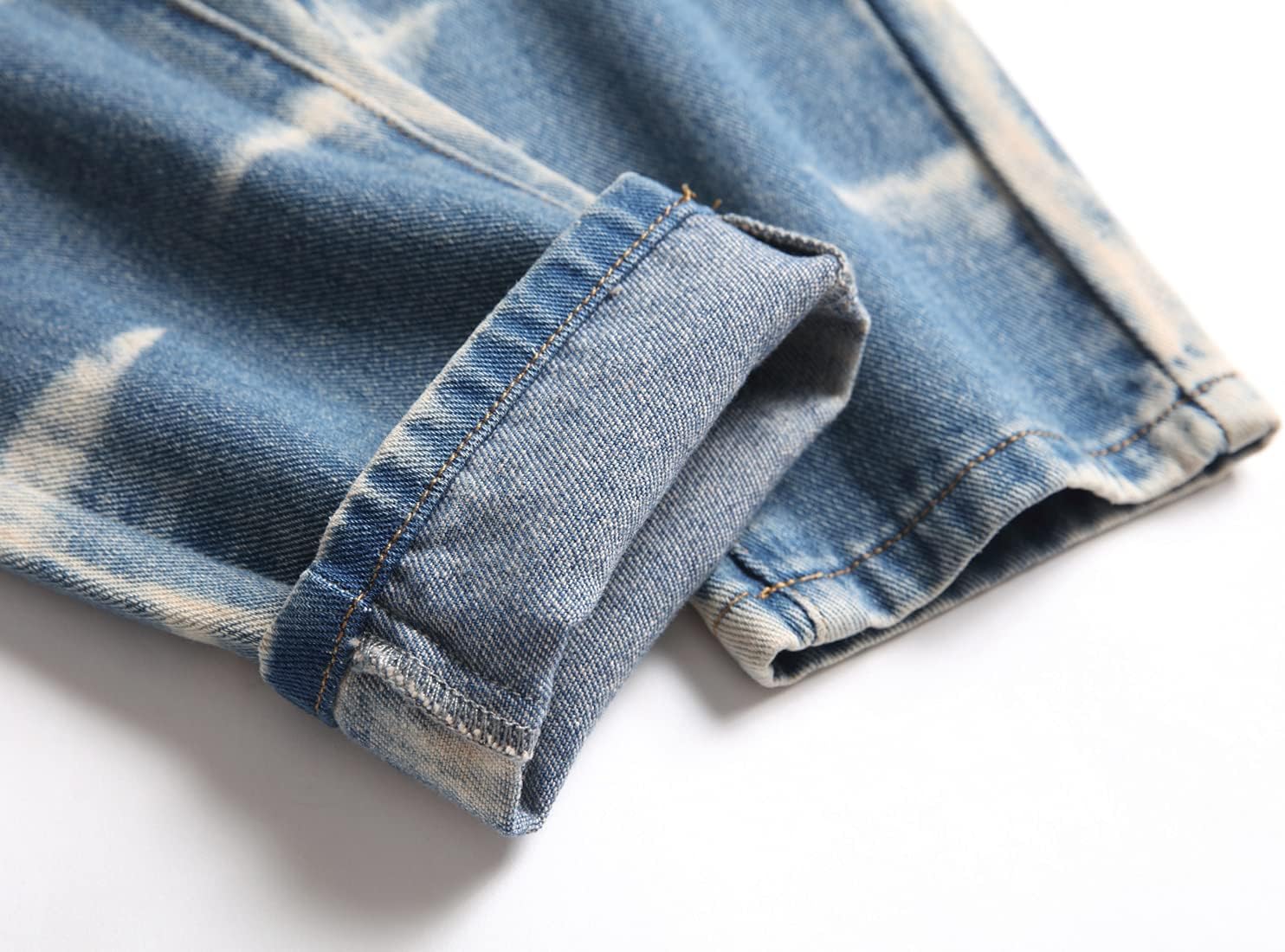 Boy's Skinny Fit Ripped Destroyed Distressed Slim Fashion Stretch Jeans Pants - Image 7