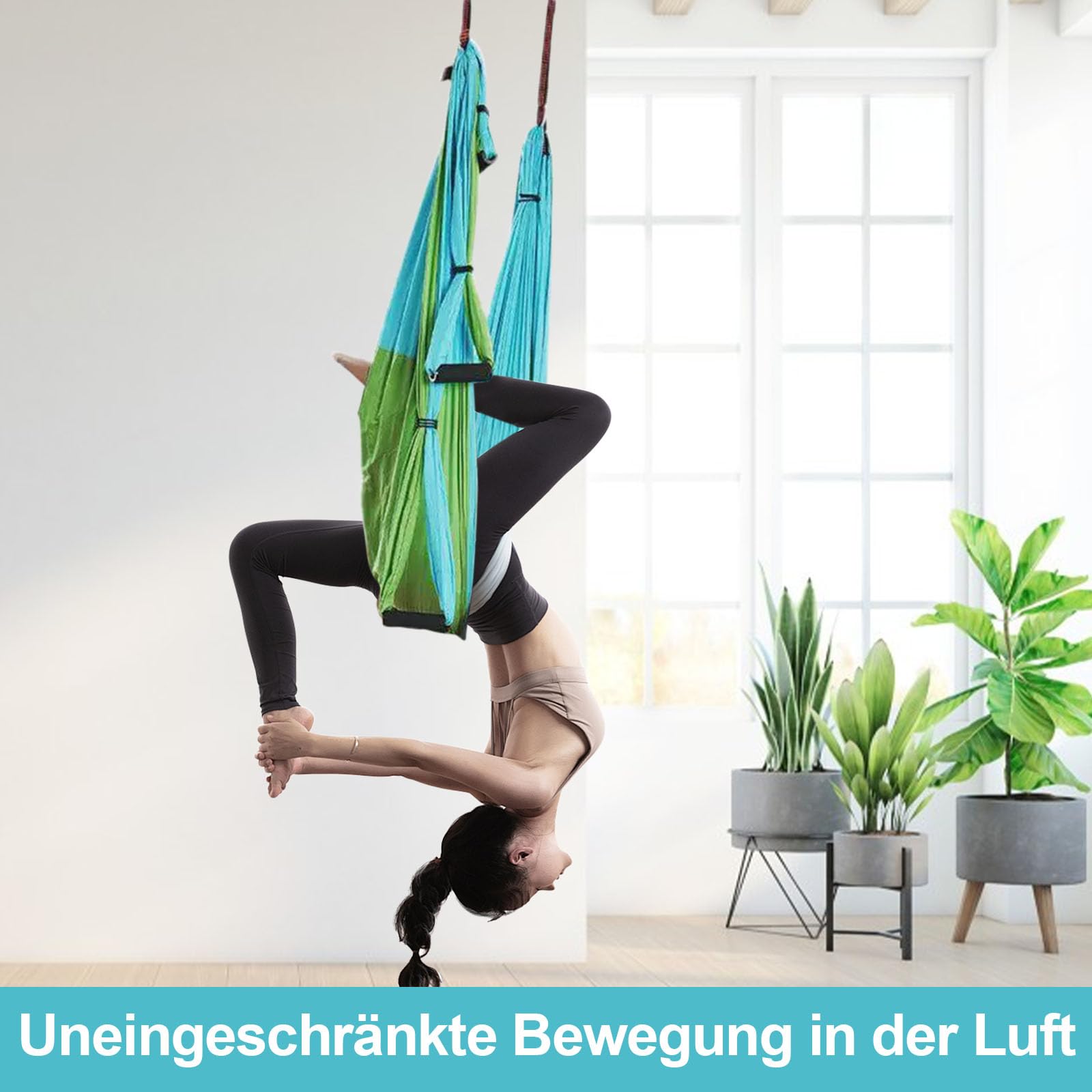 Juego de hamaca de yoga aéreo, toalla de yoga aérea, columpio