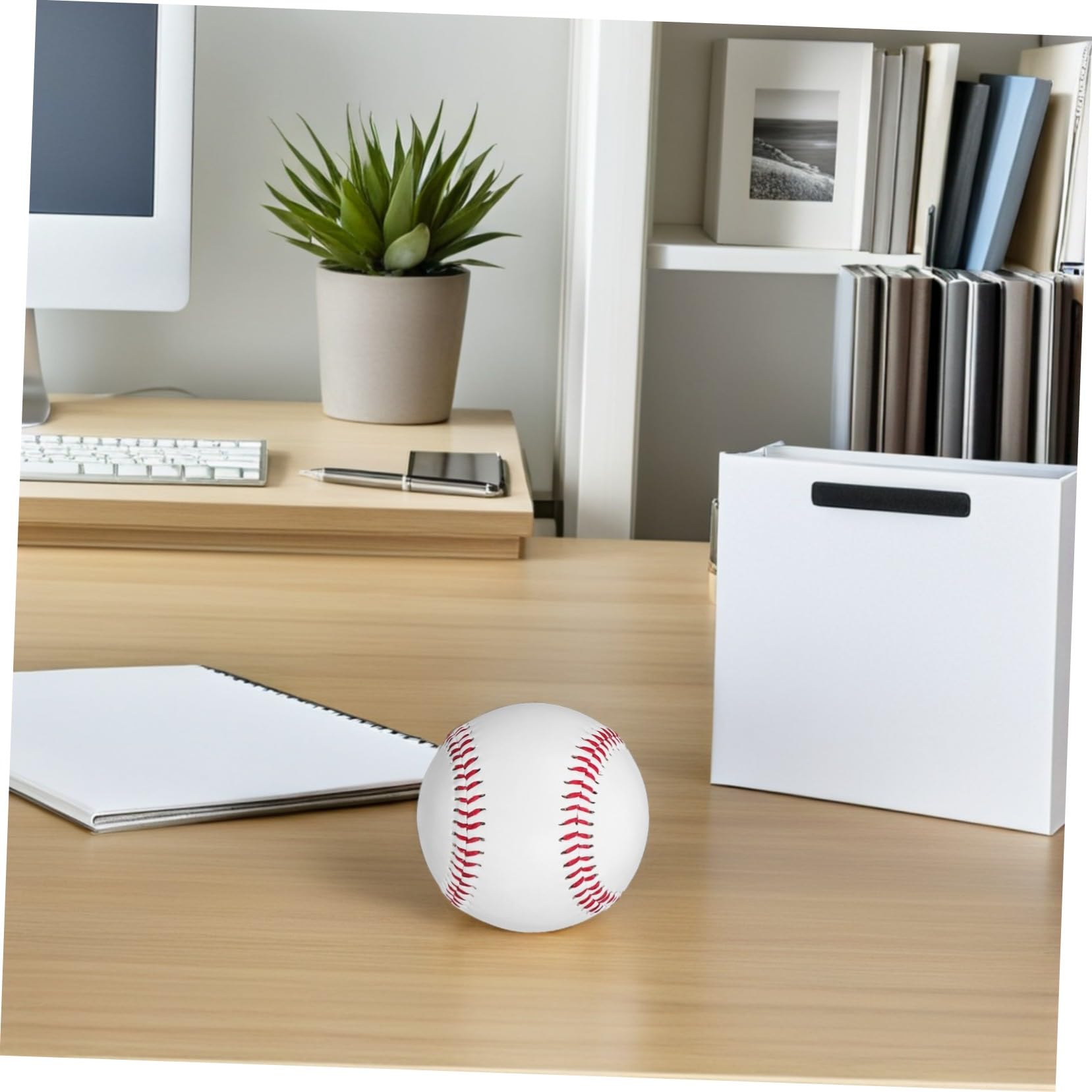 Sosoport 6 Piezas Unidades de de Béisbol para Entrenamiento Alta Elasticidad y Estable Bola de Reemplazo para Bateo y Superficie Antideslizante para Interior y Exterior