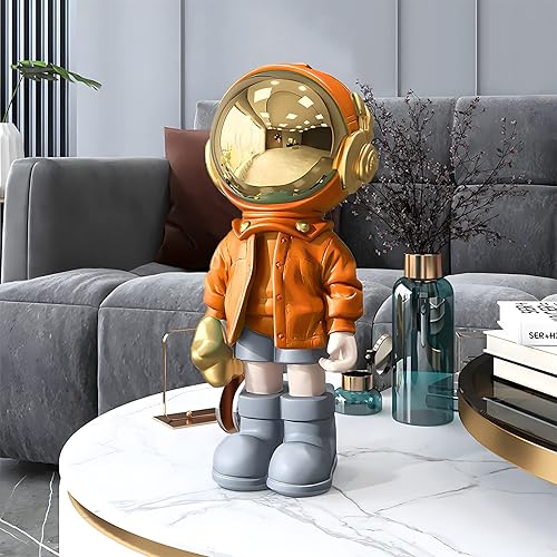 Miniatura 3 de Dosker Estatuas de astronauta, escultura de astronauta, escultura de poliresina, decoración de habitación para hombres, hogar y manualidades,