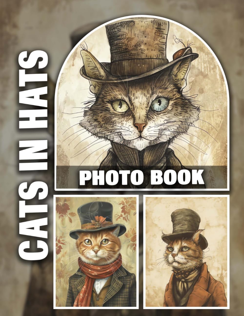 Cats In Hats Photo Book: Adorable Felines Sporting Stylish Headwear in a Fun Collection of Whimsical and Charming Images