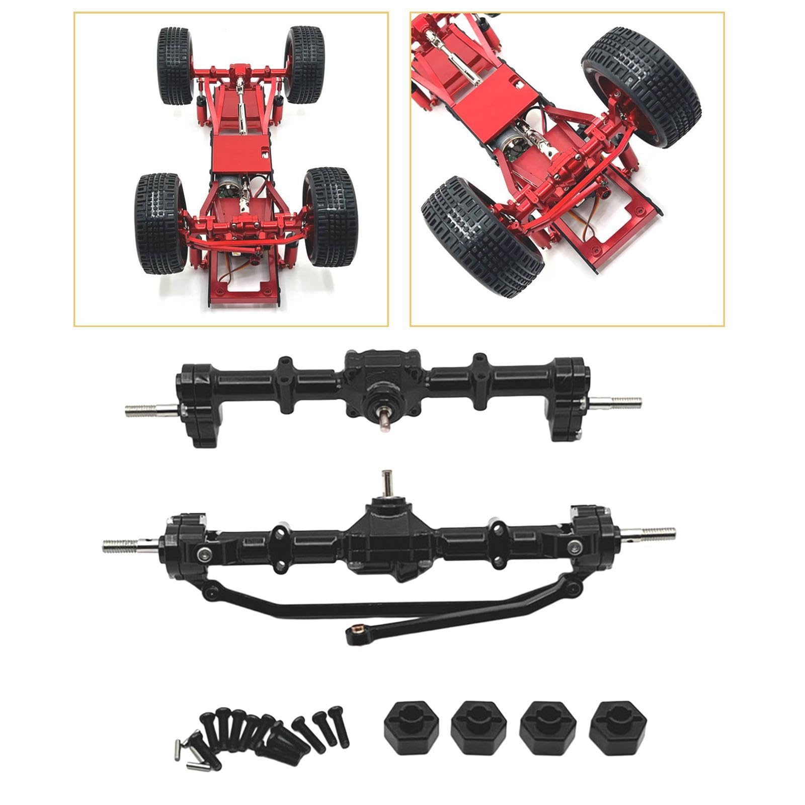 Amazon.co.jp: HuadaXtai 1:12 フロントとリアアクスルハウジング  