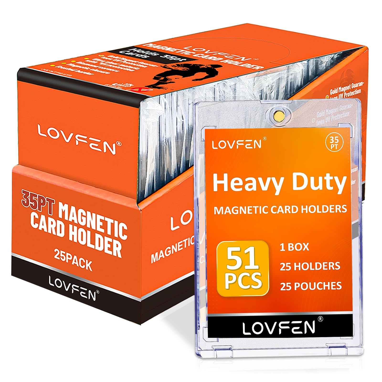 mm5　サンプルカードセット Amazon.com: LOVFEN Magnetic Card Holder 25 Packs, 35pt Card Holder