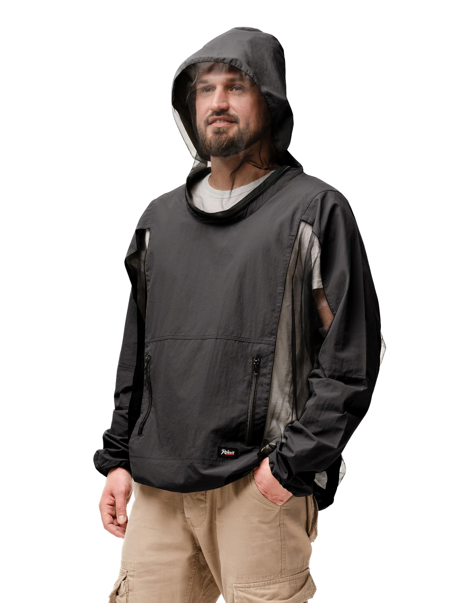 Mosquito Jacket, Durable Bug-Proof Shirt with Adjustable Hood