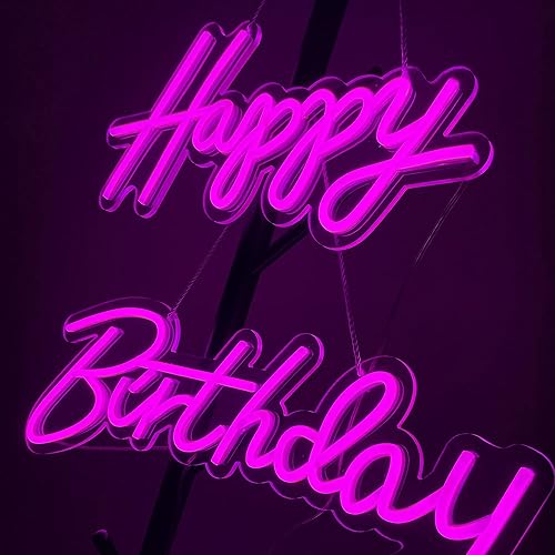 Miniatura 3 de Letrero de neón de 37 x 8 pulgadas para decoración de fiesta de cumpleaños, para cerveza, bar, club, dormitorio, hotel, pub, cafetería, boda, fiesta