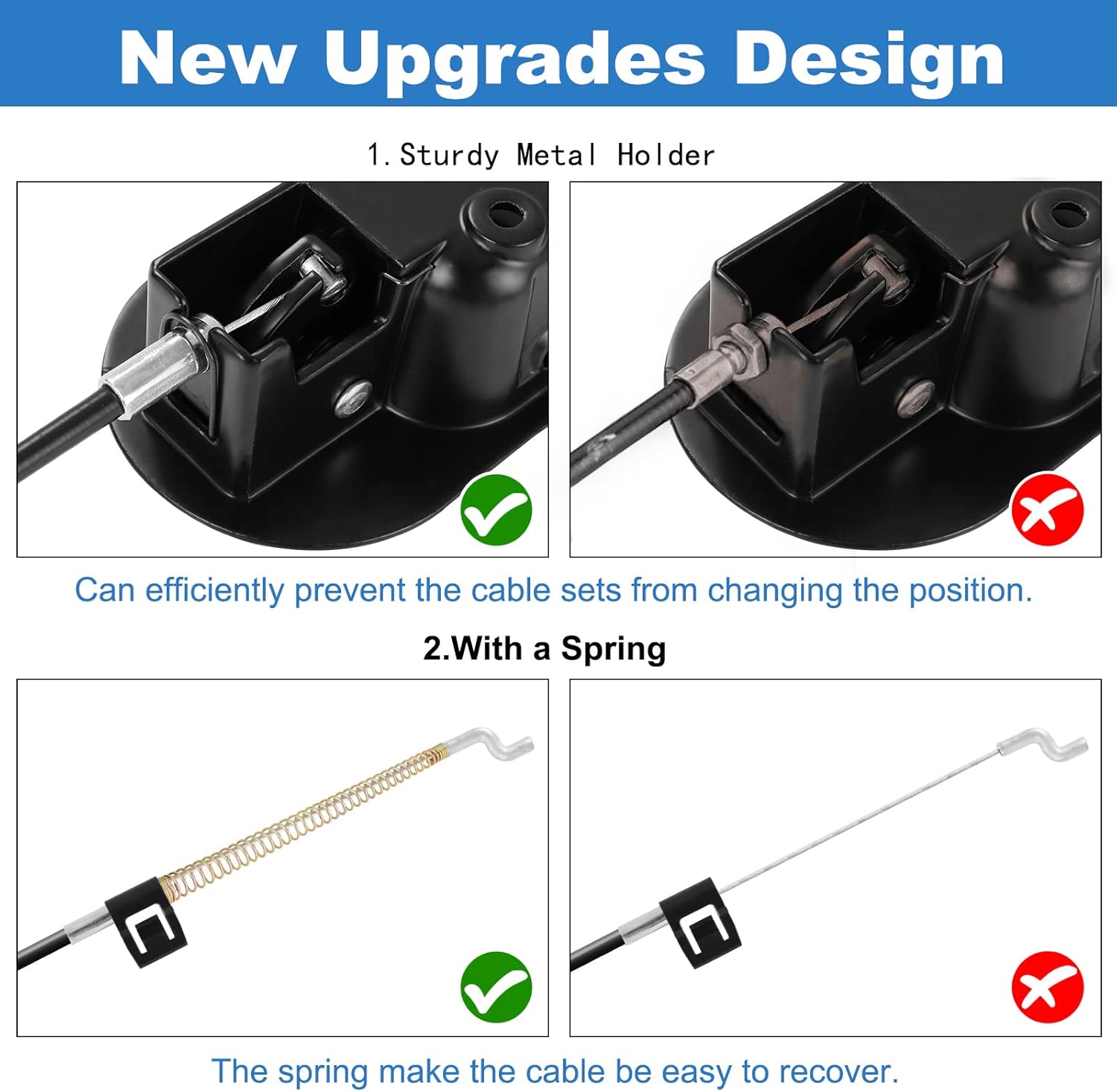 Nonley Heavy-Duty Metal Recliner Pull Handle Replacement with Cable, Universal Recliner Release Couch Handle Fits Most Major Chair Furniture (Exposed Cable Length 4.9inch)