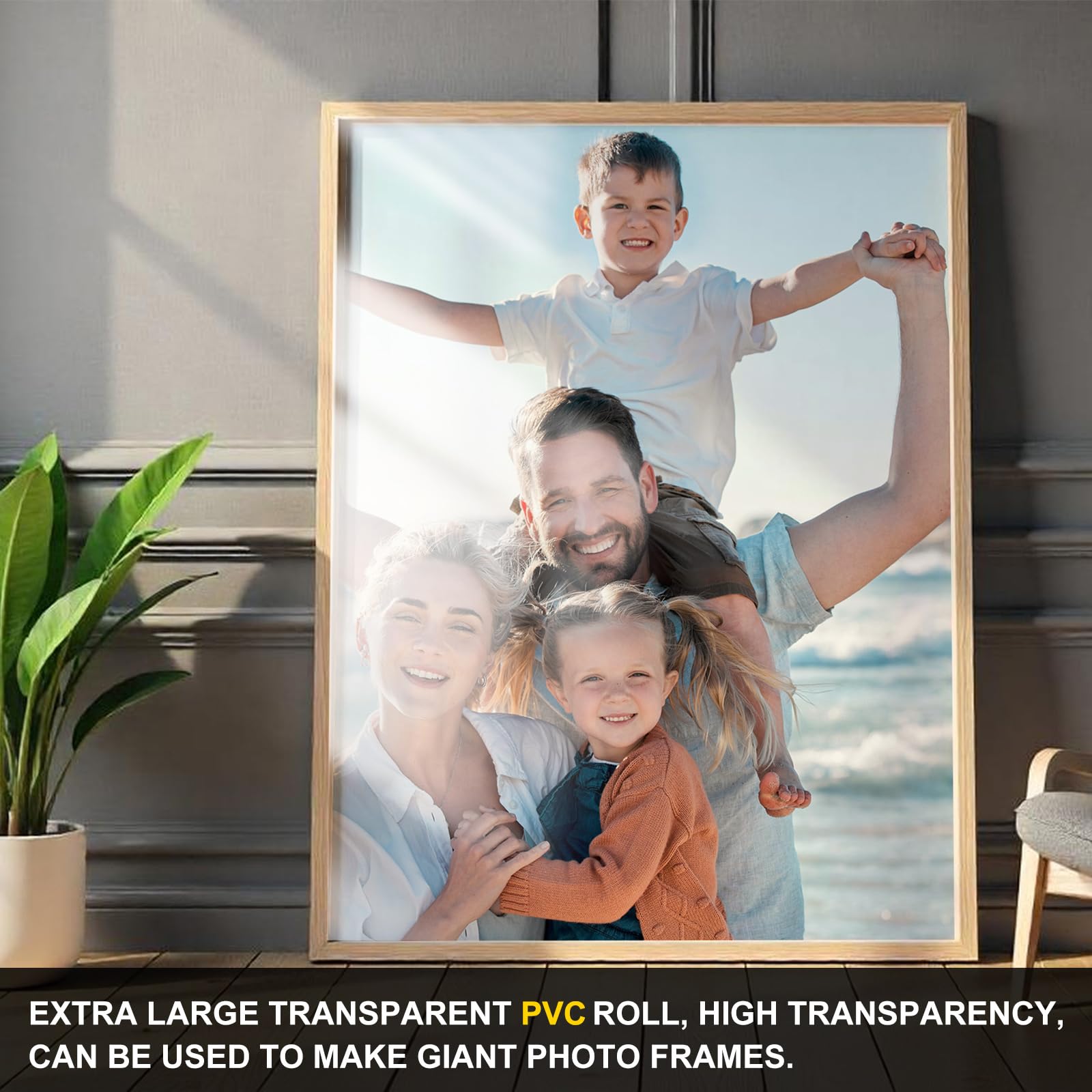 Clear PVC Sheets - 24x96 Inch Roll for Crafts & Projects -6 Clear PVC Sheets - 24x96 Inch Roll for Crafts & Projects -6