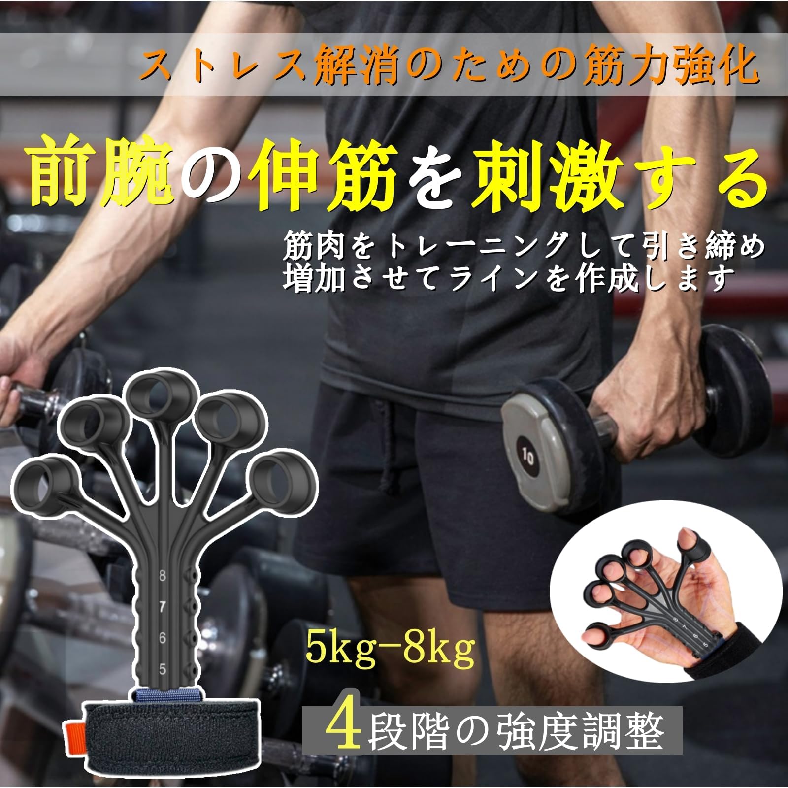 Amazon | ハンドグリップ 握力トレーニング【2024強化版 フィンガー