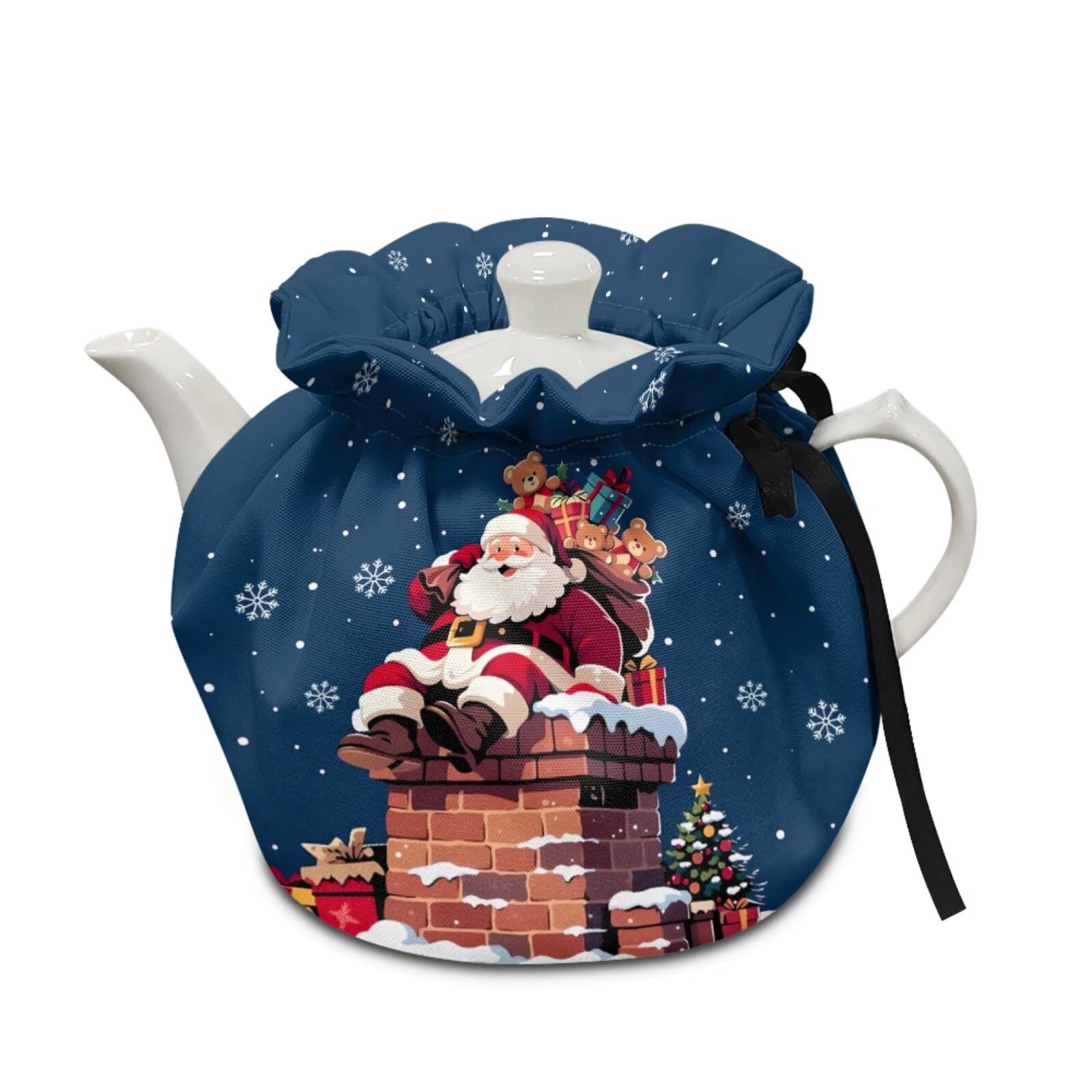 Tea Pot Dust Cover with Drawstring, Teapot Cozy Breakfast Warmer