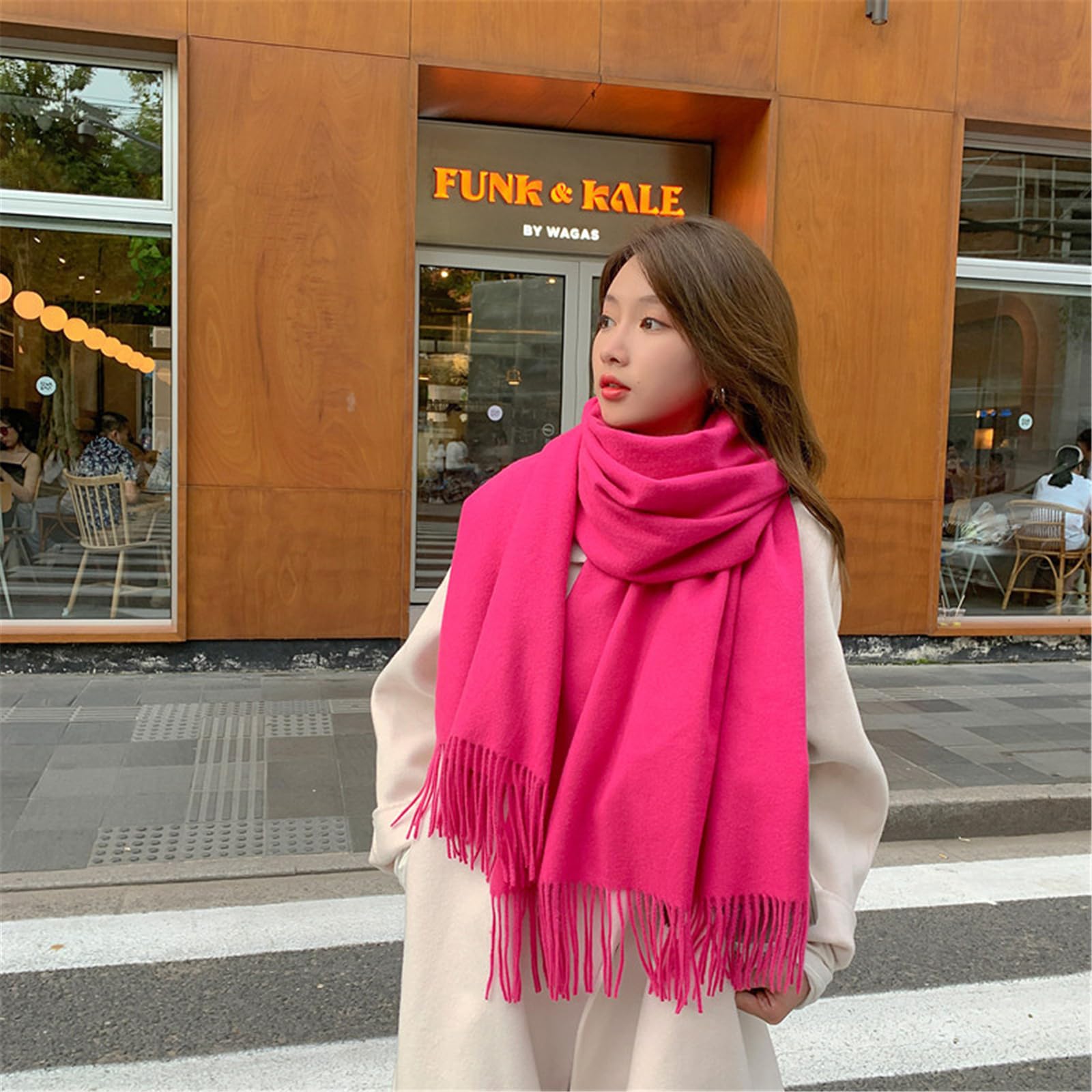 Foulard Donna Sciarpa Autunnale E Invernale Da Uomo, Spessa, Versatile, Alla Moda, Calda,