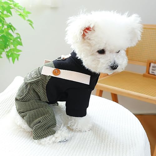 Miniatura 8 de Ropa para perros y mascotas, camisas de verano elegantes con peto a rayas para perros pequeños, mono lindo para cachorros, niñas, niños, perros,