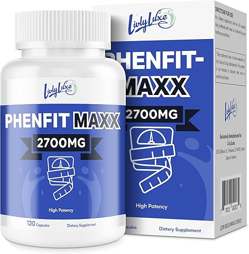 Miniatura 6 de PhenFit-Maxx Suplemento para la pérdida de peso, supresor del apetito y píldoras de dieta, potenciador del metabolismo con CLA, L-carnitina,