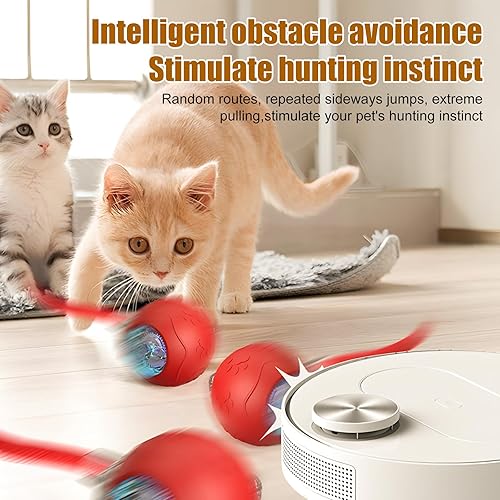 Miniatura 4 de Pelotas interactivas de juguete para gatos, nuevas bolas interactivas para gatos, bola rodante automática inteligente para mascotas, juguete