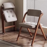 Vista 6 de Wooden Folding Dining Chairs,Modern Folding Chairs with Padded Seats,Folding Kitchen Chair,Padded Foldings Chair for Party Chair, Living Room