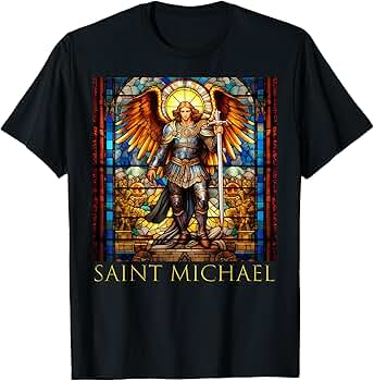 Amazon.com: Saint Michael the Archangel T-Shirt : Clothing