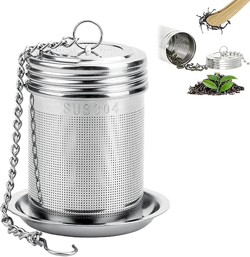 Infusor de té para té suelto, colador de hoja de té, filtro de té, infusor de té de metal, infusor de té de malla, bola de té de acero inoxidable
