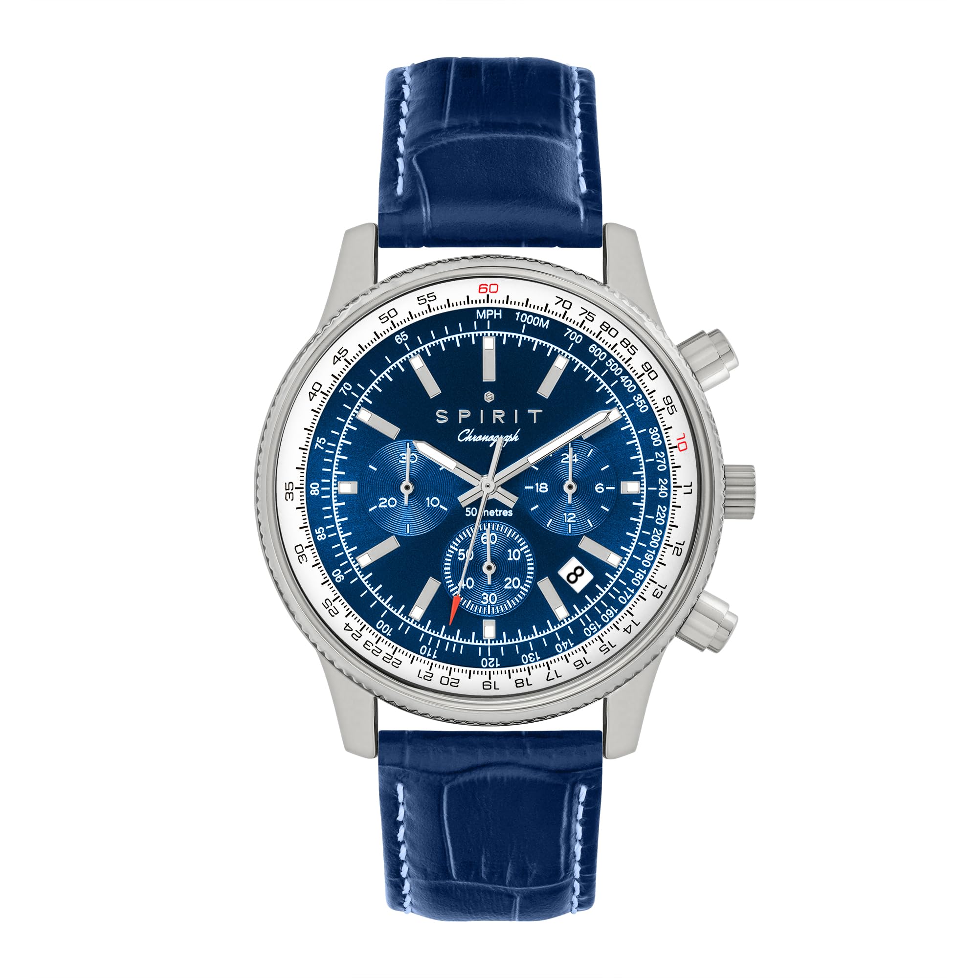 Spirit Orologio Analogico al Quarzo Uomo con Cinturino in Pelle SP1007