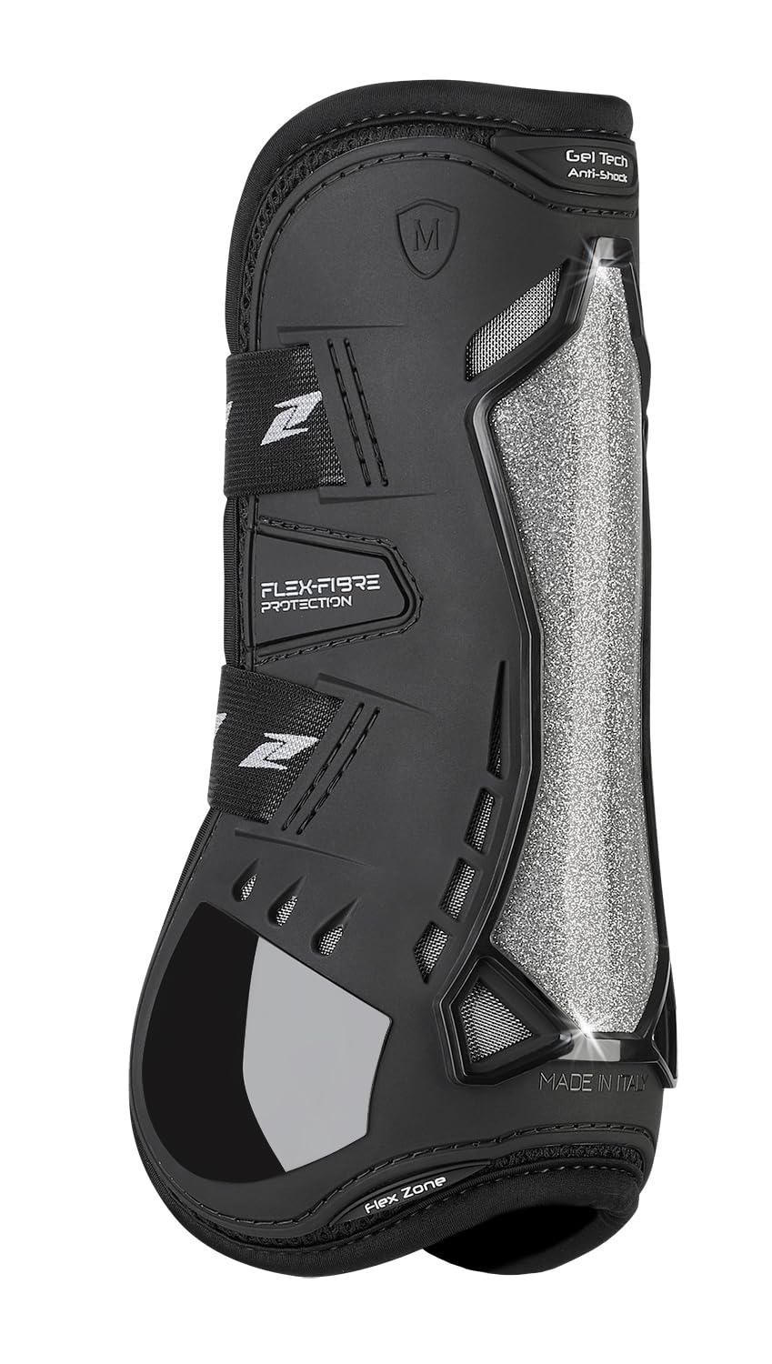 Zandonà Carbon Chic Tendon Protège-Barres Saut Obstacles Adulte Unisexe, Noir, S