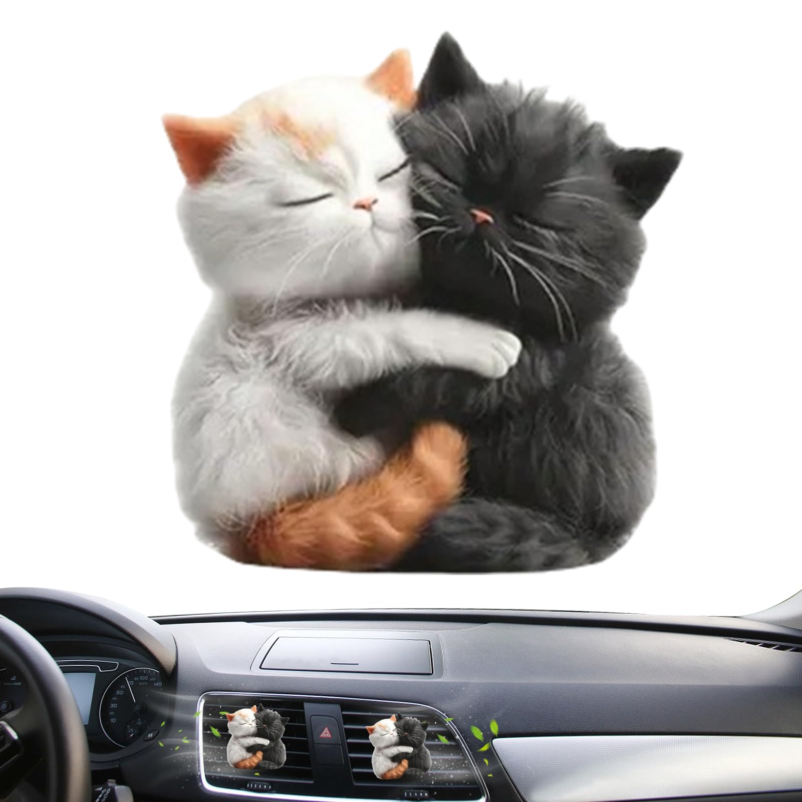 Profumatore per Auto con Clip da Bocchette Deodorante Decorativo Gatto | Diffusore Divertente in Acrilico per Donne Casa Camion Furgone Pendolarismo Viaggio Notte Ventilatore